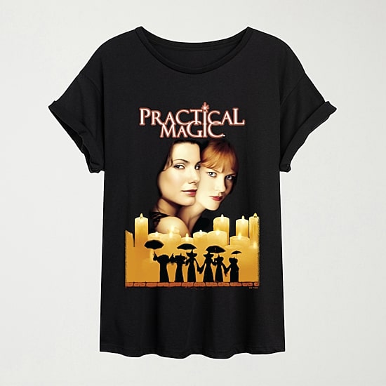 Practical Magic 1998 Womens Crew Neck Short Sleeve Oversized Graphic T-Shirt