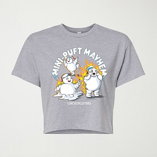 Mini Pufts Mayhem Womens Crew Neck Short Sleeve Regular Fit Graphic T-Shirt