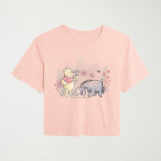 Flower Field Womens Crew Neck Short Sleeve Regular Fit Graphic T-Shirt