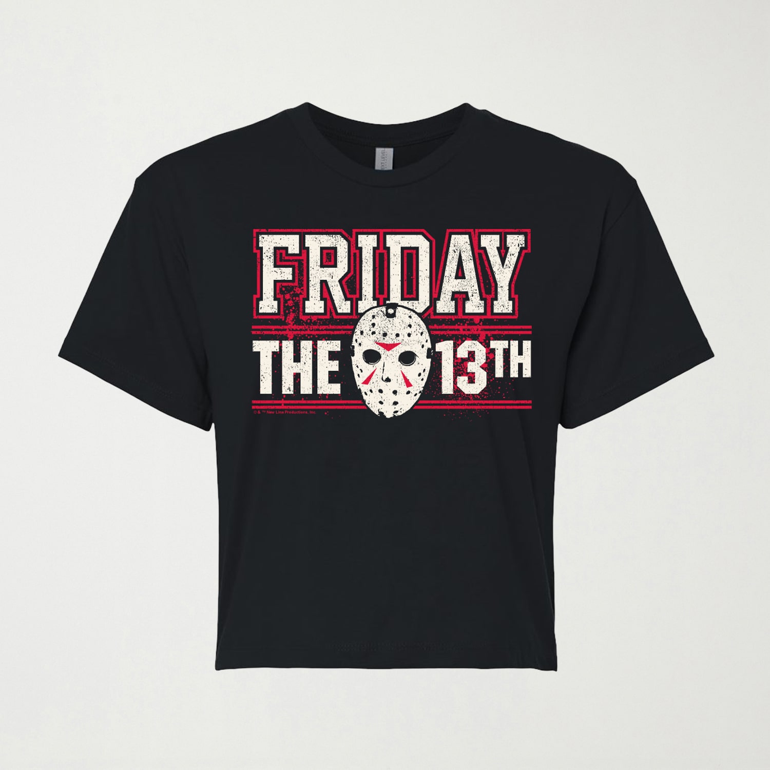 Friday The 13th Collegiate Womens Crew Neck Short Sleeve Regular Fit Graphic T-Shirt