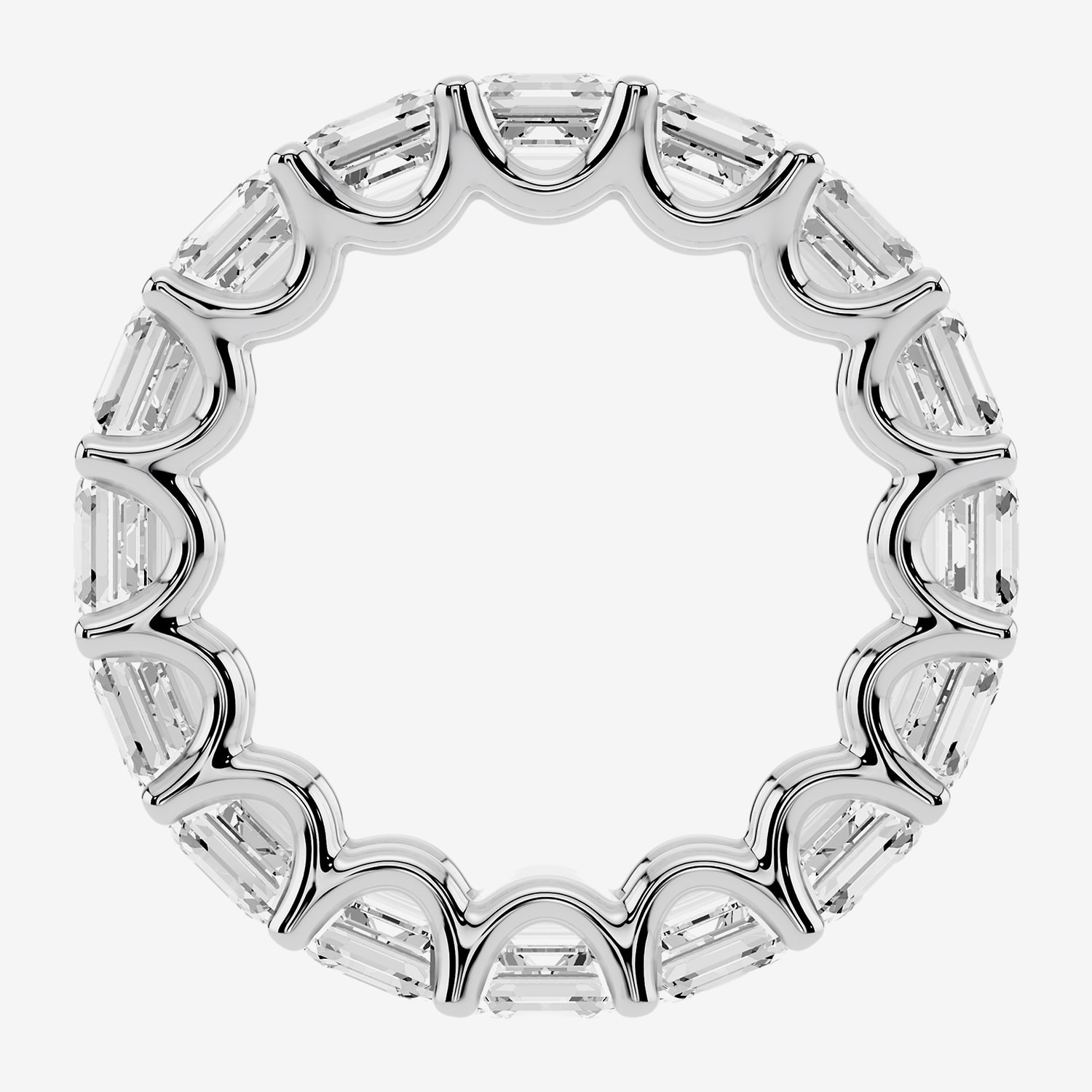 True Fit™ (F / Si2) Womens 4MM 8 Ct.T.W. Lab Grown White Diamond 10K Gold Eternity Wedding Band