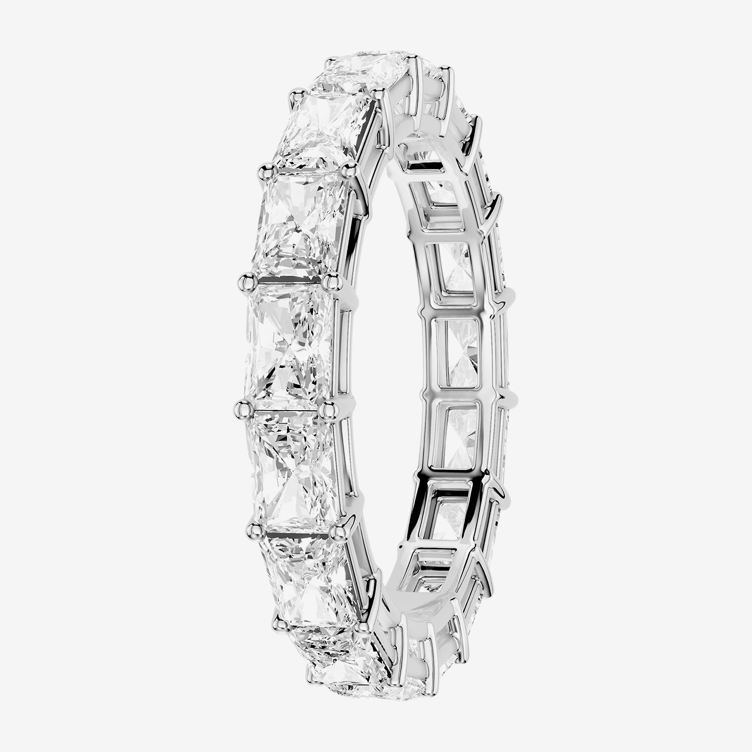 True FIT™ (F / Si2) Womens 2MM 3 CT. T.W. Lab Grown White Diamond 10K Gold Eternity Wedding Band