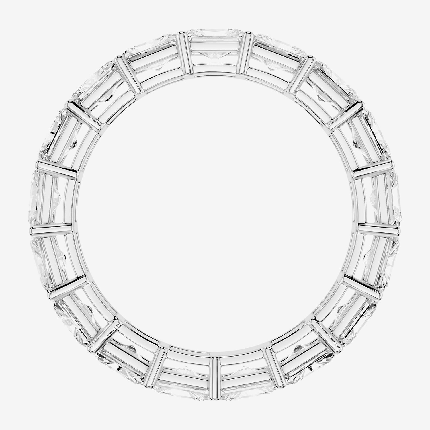 True FIT™ (F / Si2) Womens 2MM 3 CT. T.W. Lab Grown White Diamond 10K Gold Eternity Wedding Band