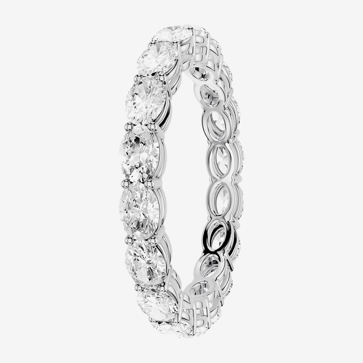 True FIT™ (F / Si2) Womens 2.5MM 2 CT. T.W. Lab Grown White Diamond 10K Gold Eternity Wedding Band