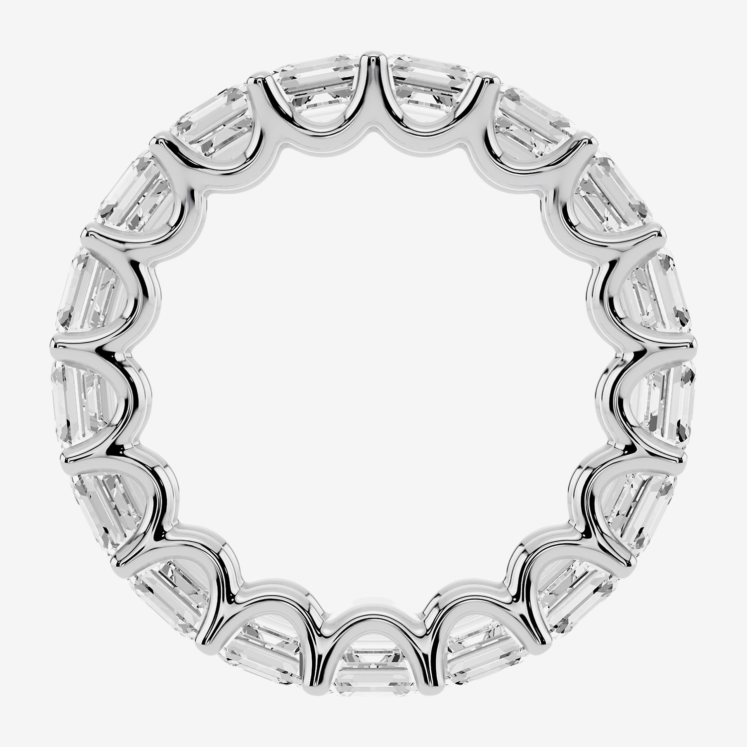 True FIT™ (F / Si2) Womens 4MM Ct.T.W. Lab Grown White Diamond 10K Gold Eternity Wedding Band