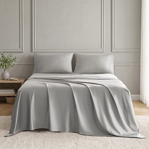 Madison Park Tencel Cotton 300tc Sheet Set, One Size, Blue