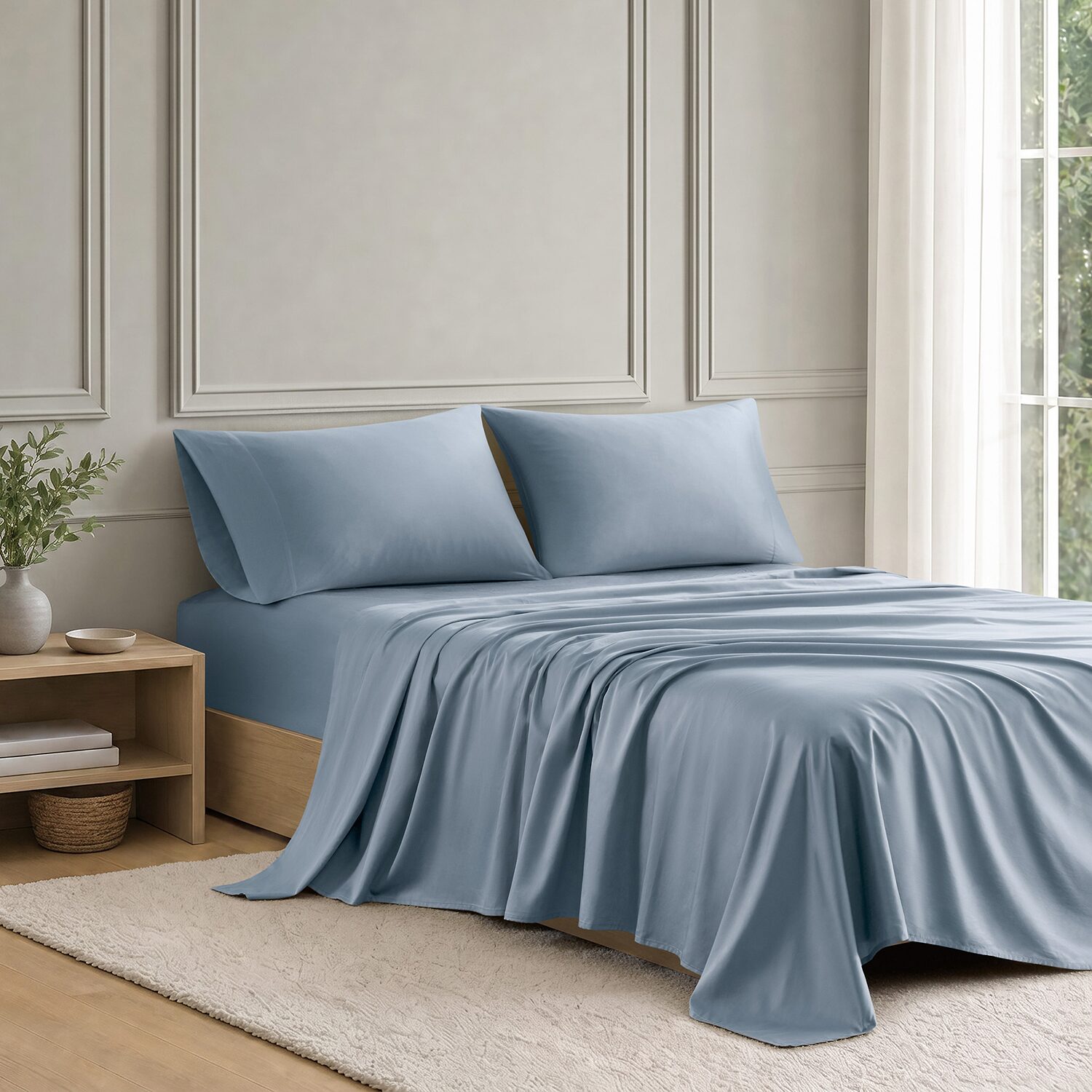 Madison Park Tencel Cotton 300tc Sheet Set
