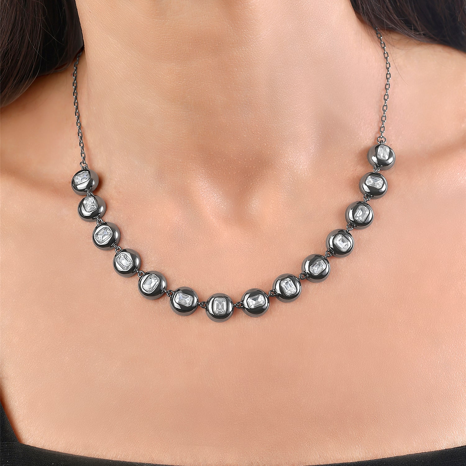 RM Rebecca Minkoff Womens 16.5 Inch Collar Necklace