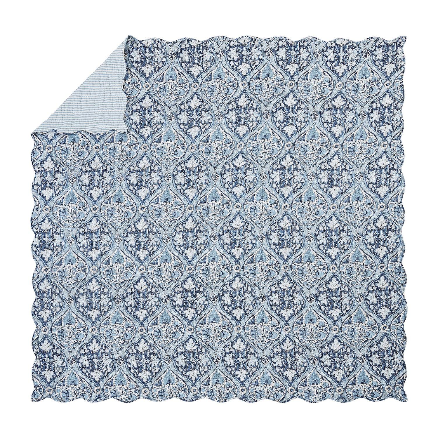 spartina 449 Japonica Cartouche 3-pc. Reversible Quilt Set