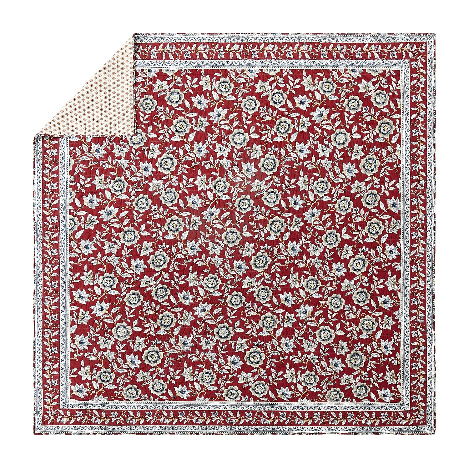 Modern Heirloom Blooming Florals 3-pc. Reversible Quilt Set