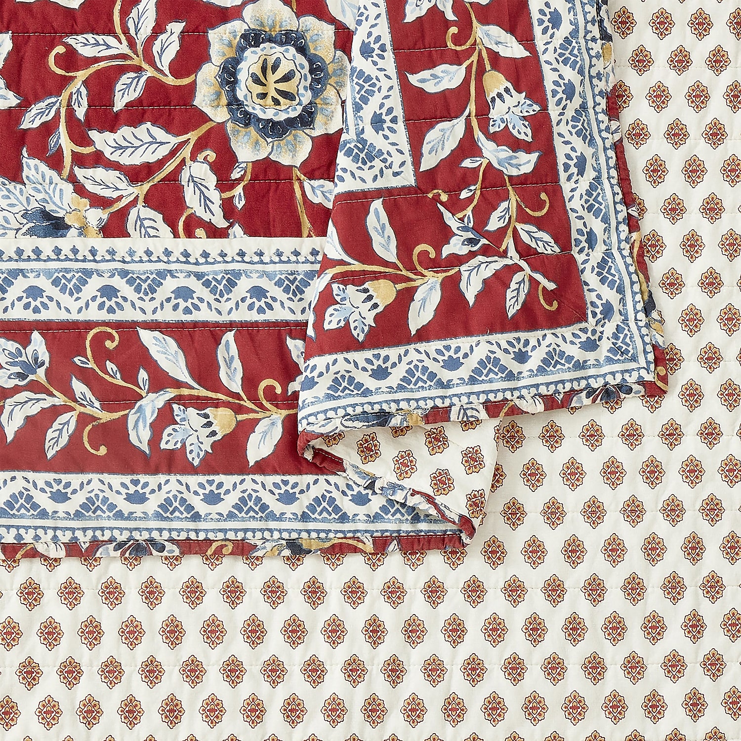 Modern Heirloom Blooming Florals 3-pc. Reversible Quilt Set