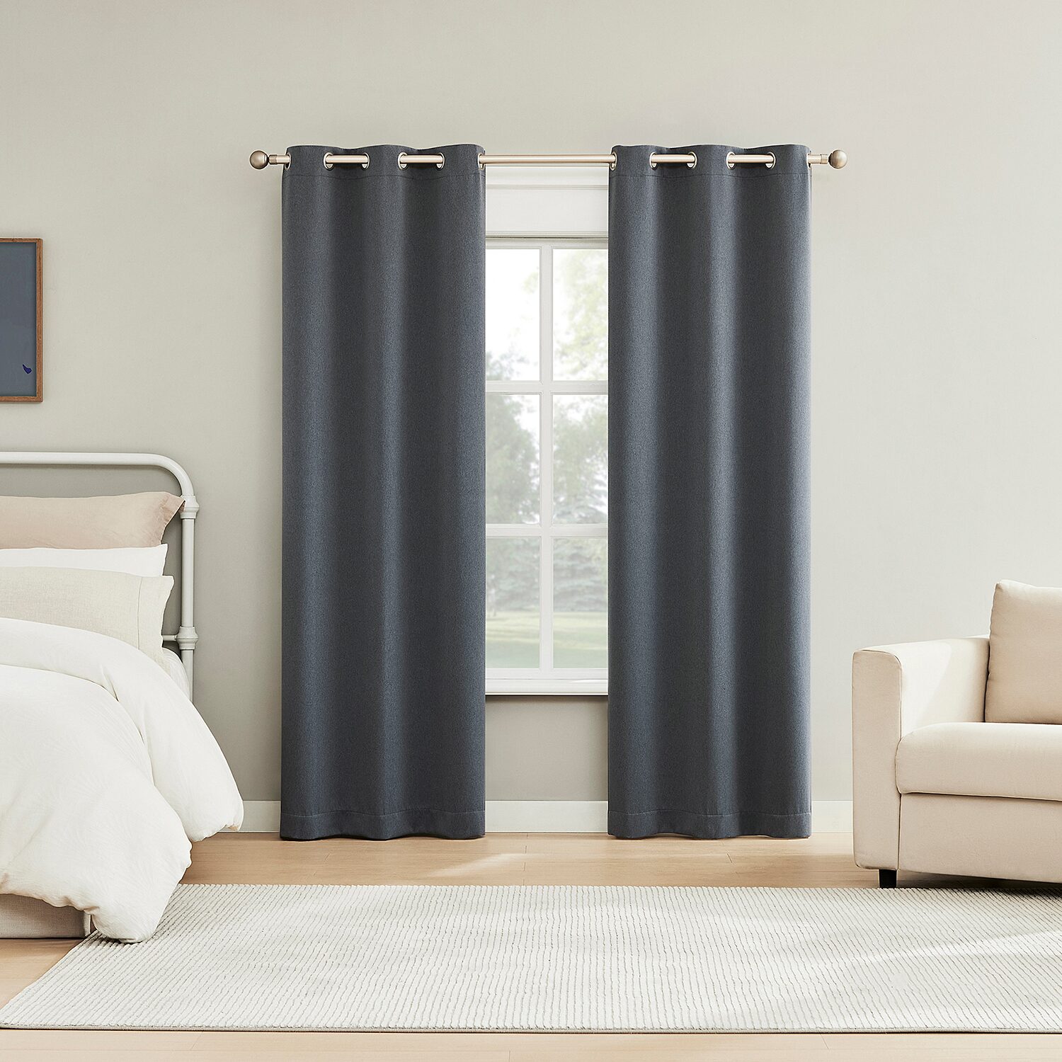 Sun Zero Arbor Print Grommet Top Blackout Set of 4 Curtain Panel