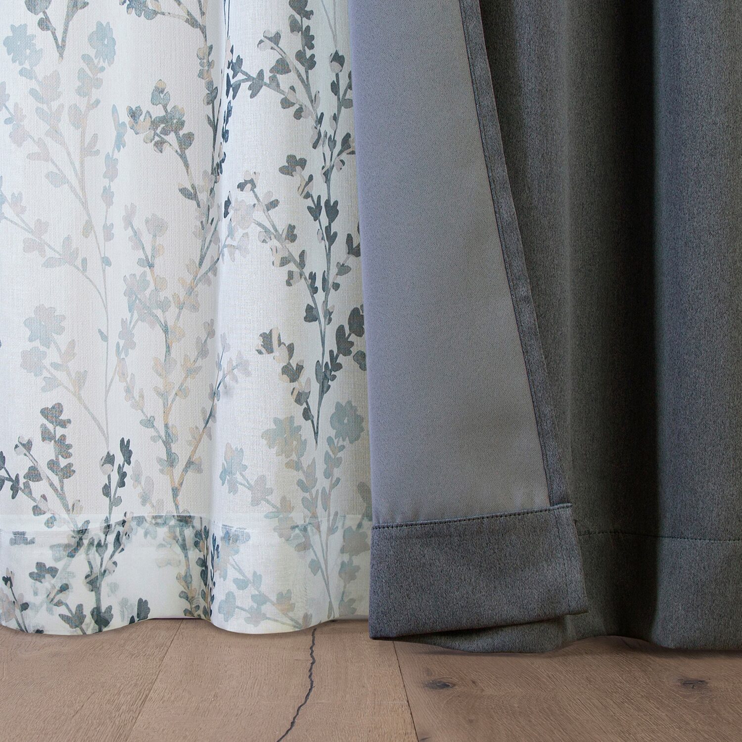 Sun Zero Arbor Print Grommet Top Blackout Set of 4 Curtain Panel