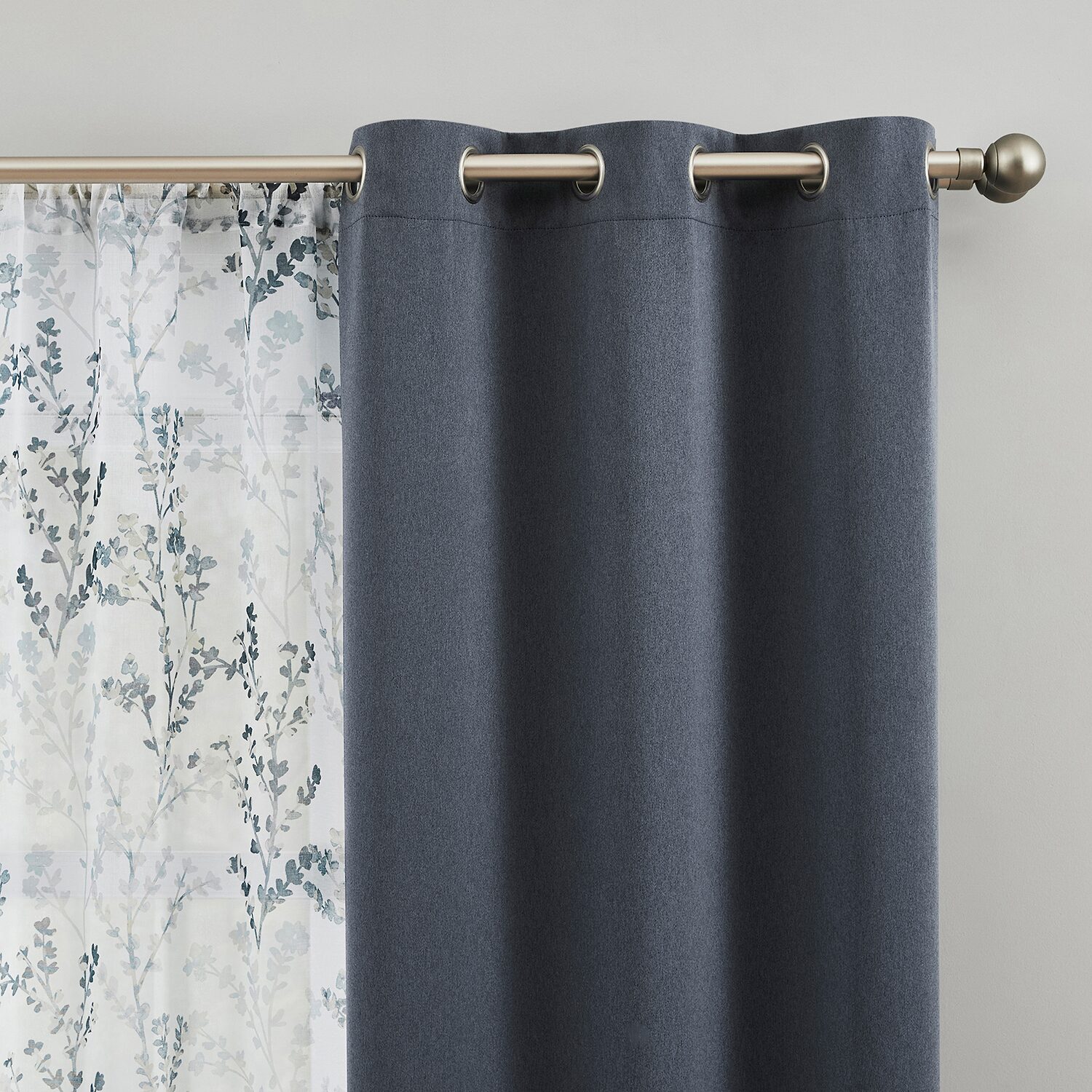 Sun Zero Arbor Print Grommet Top Blackout Set of 4 Curtain Panel