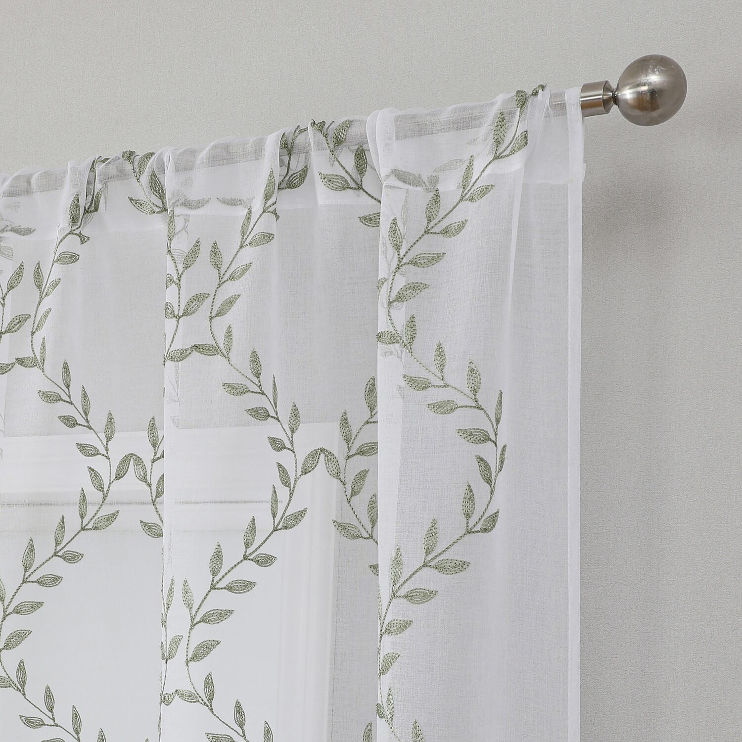 Regal Home Lorri Rod Pocket Sheer Set of 2 Curtain Panel