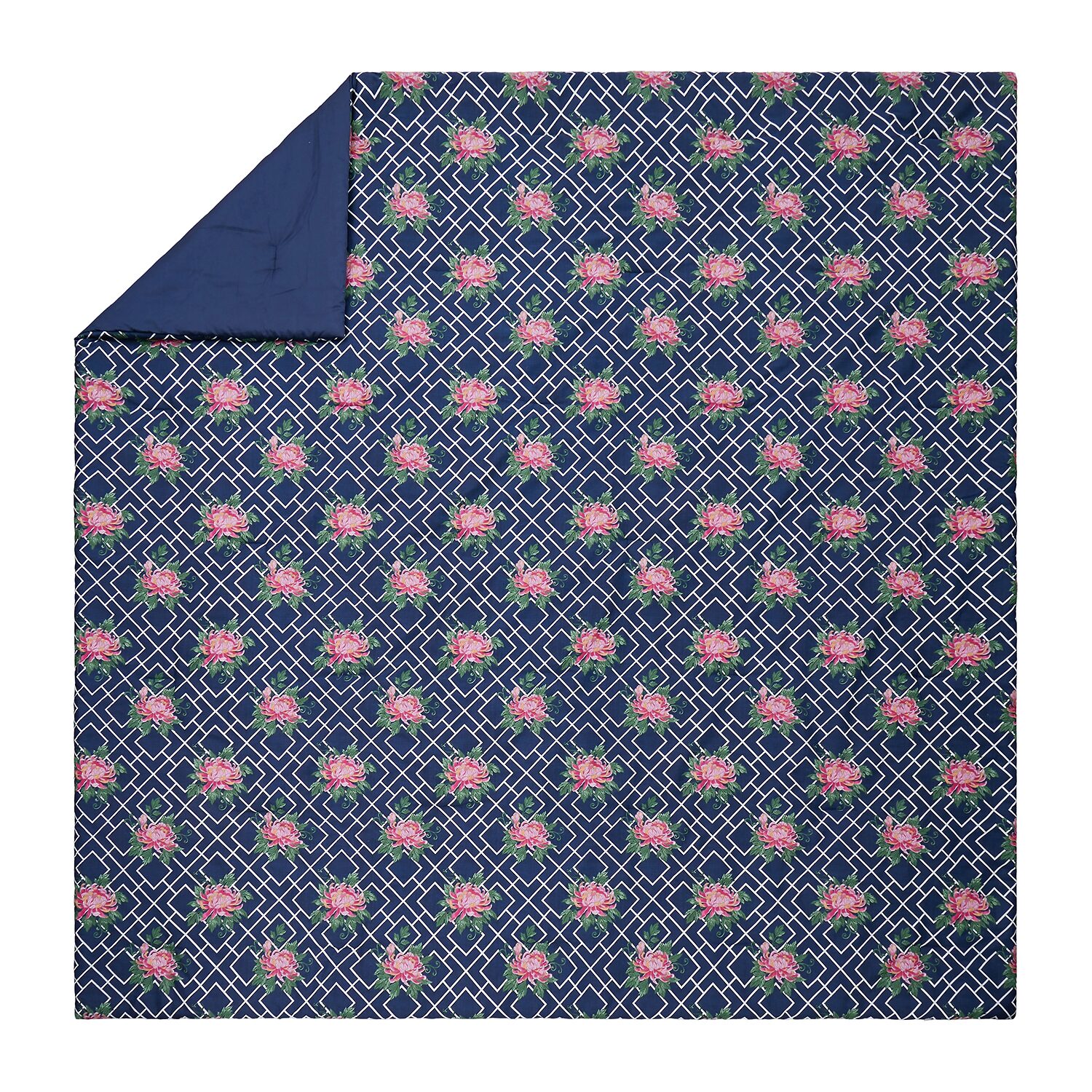 Dee Ocleppo Chrysanthemum Geo 3-pc. Reversible Comforter Set