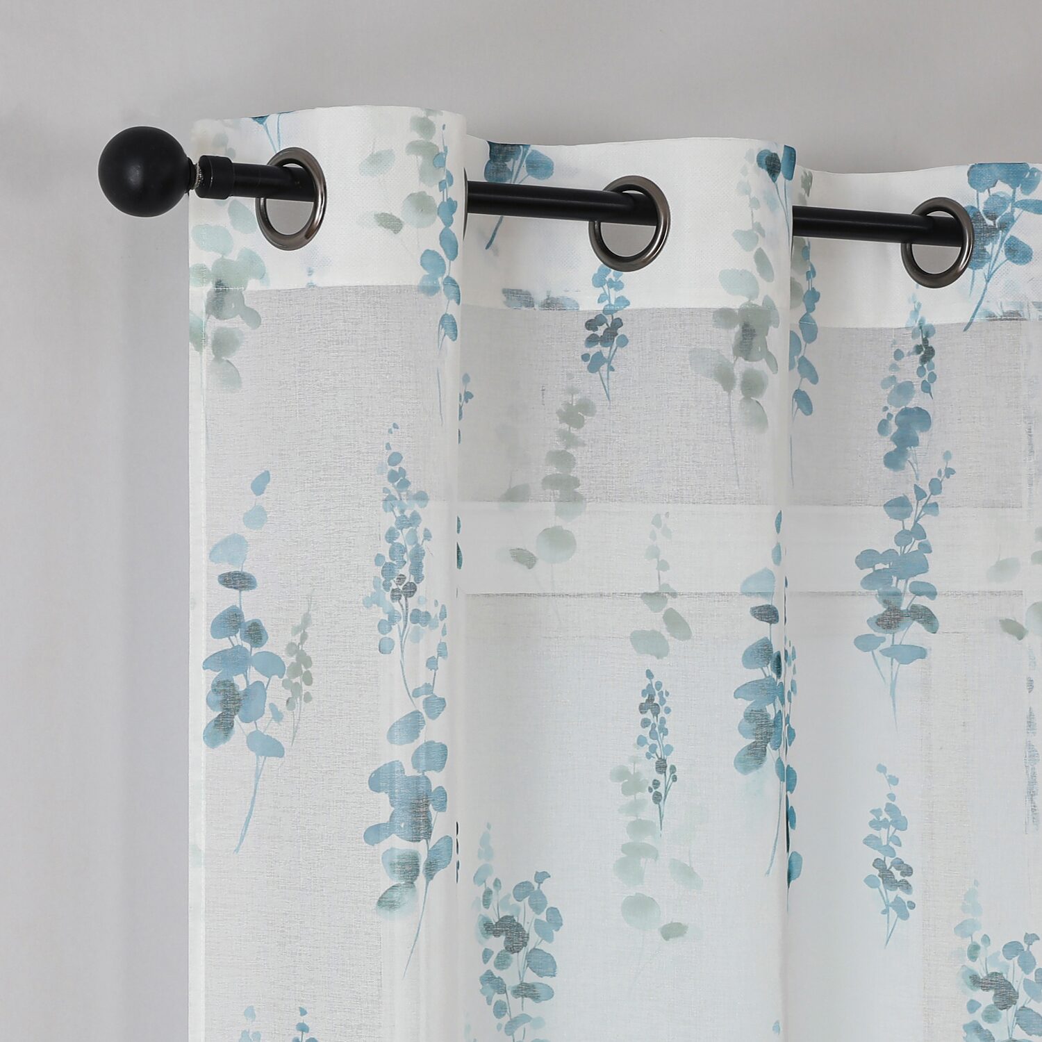 Regal Home Adela Sheer Grommet Top Set of 2 Curtain Panel