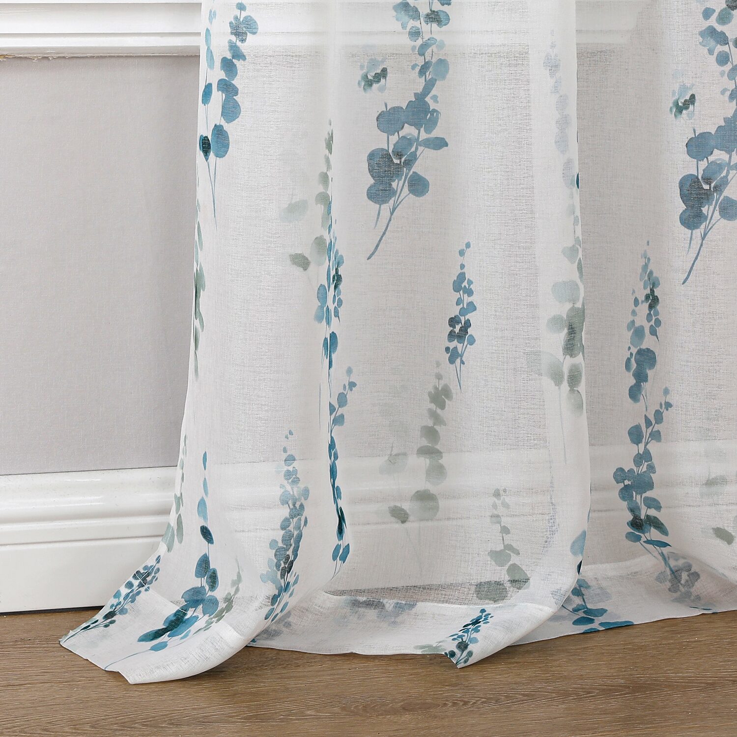 Regal Home Adela Sheer Grommet Top Set of 2 Curtain Panel