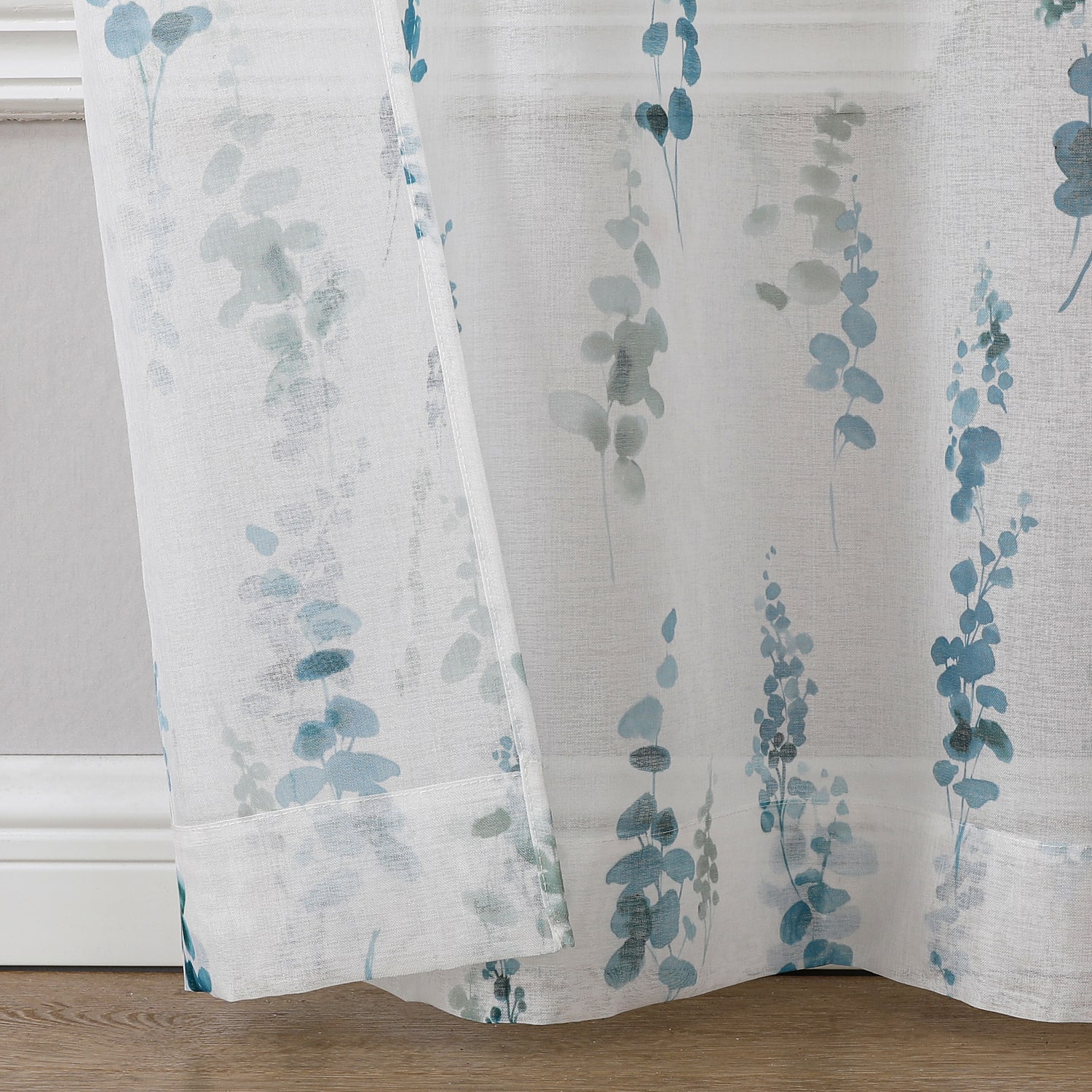 Regal Home Adela Sheer Grommet Top Set of 2 Curtain Panel
