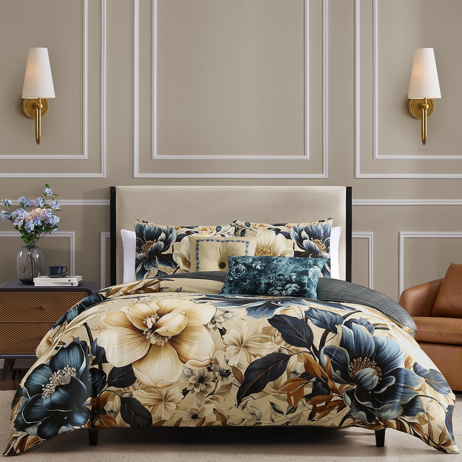 Bebejan English Manor 5-pc. Midweight Reversible Comforter Set