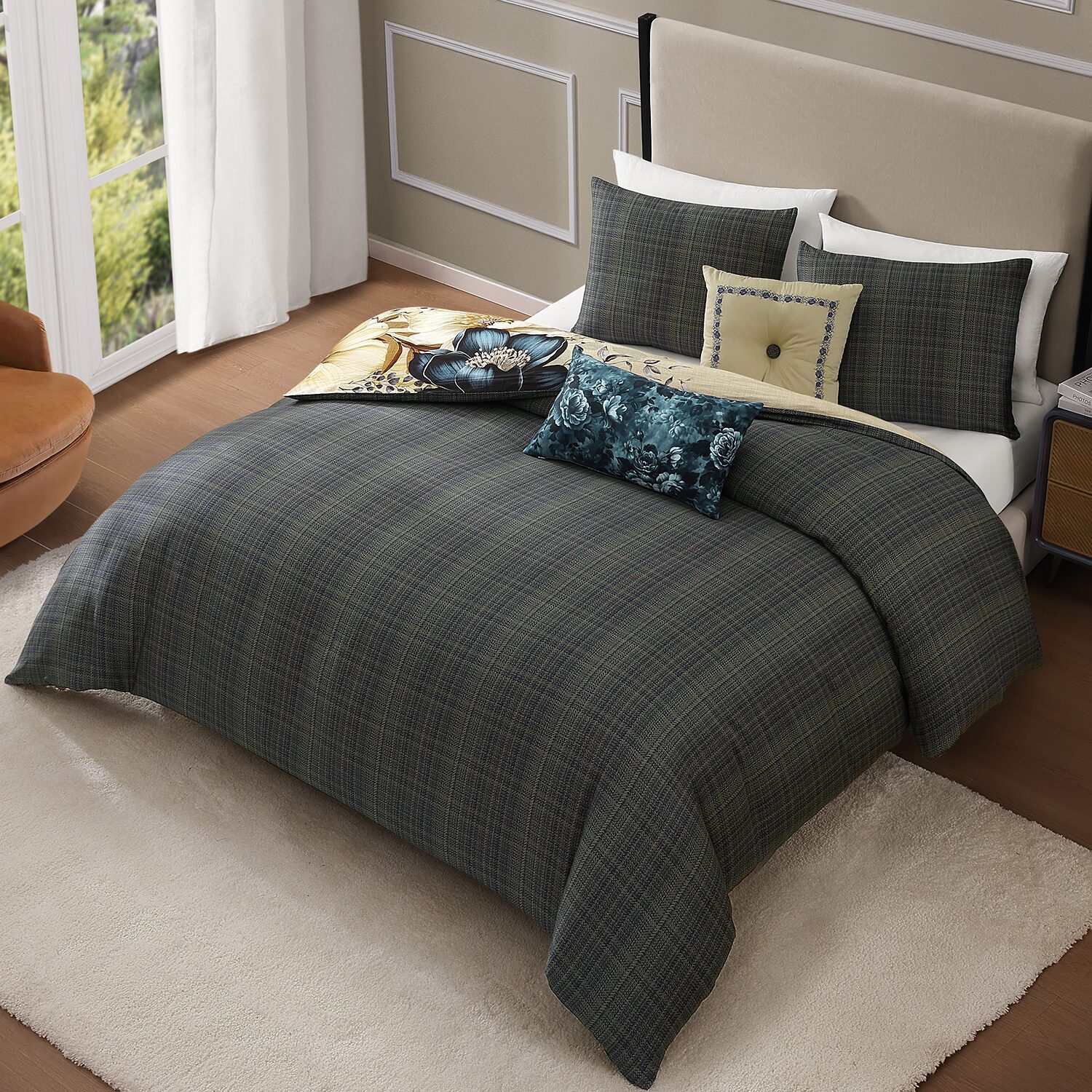 Bebejan English Manor 5-pc. Midweight Reversible Comforter Set