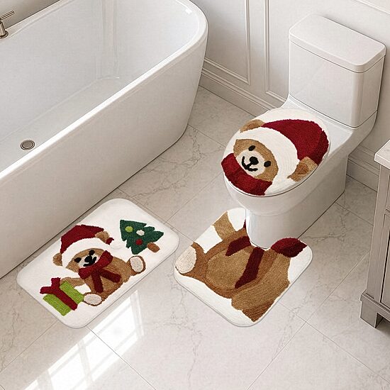 Avanti Teddy Bear 3-pc. Bath Rug Set