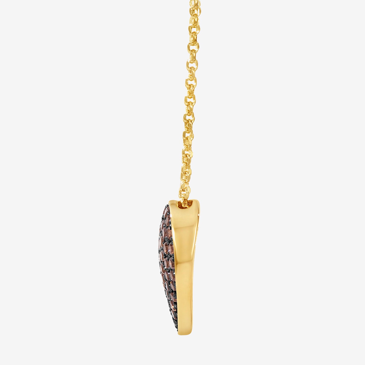 Le Vian Grand Sample Sale Le Vian Grand Sample Sale Limited Quantities! Womens 1 CT. T.W. Natural Brown Diamond 14K Gold Heart 19 Inch Pendant Necklace