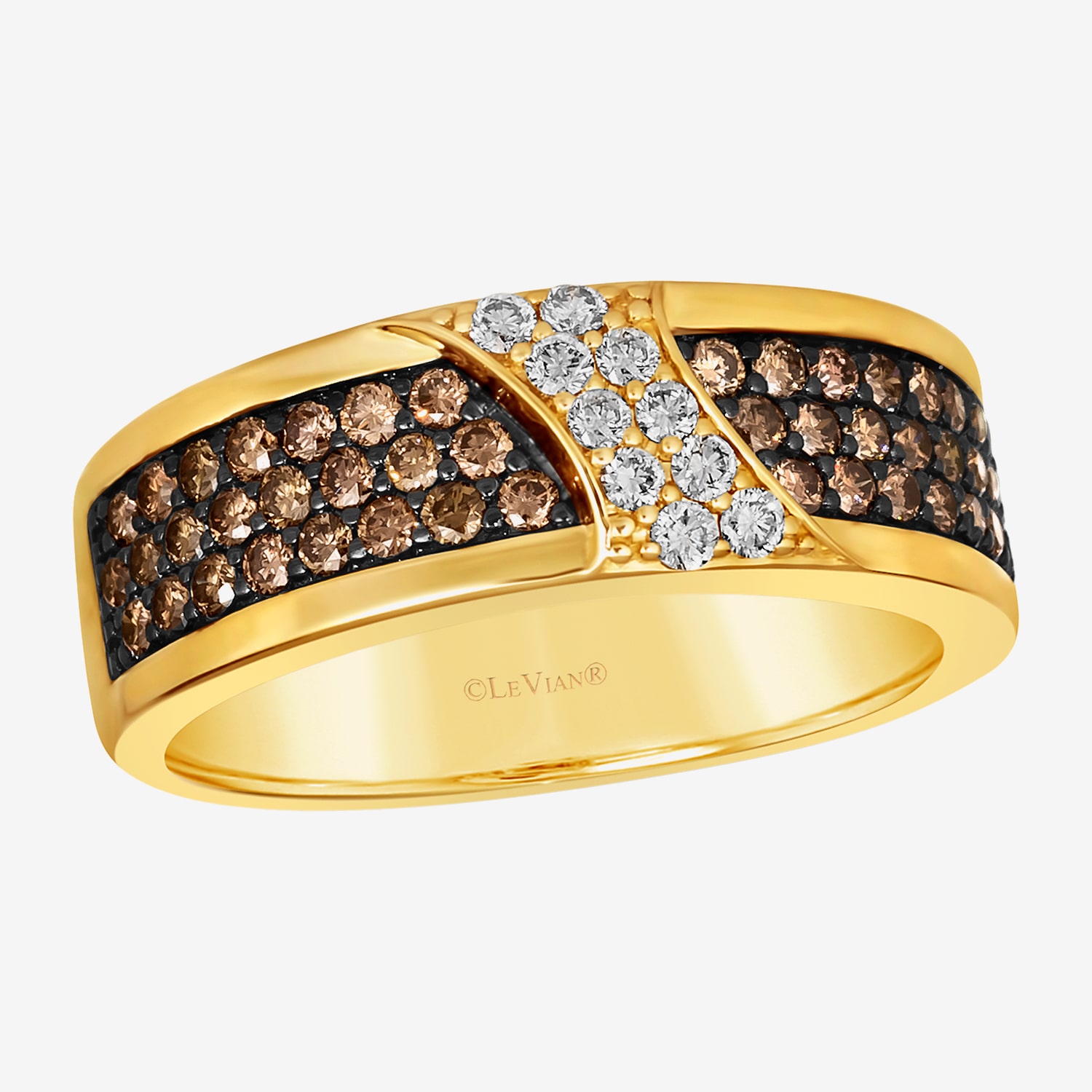 Le Vian Grand Sample Sale Le Vian Grand Sample Sale Limited Quantities! Mens 1 CT. T.W. Natural Champagne Diamond 14K Gold Fashion Ring