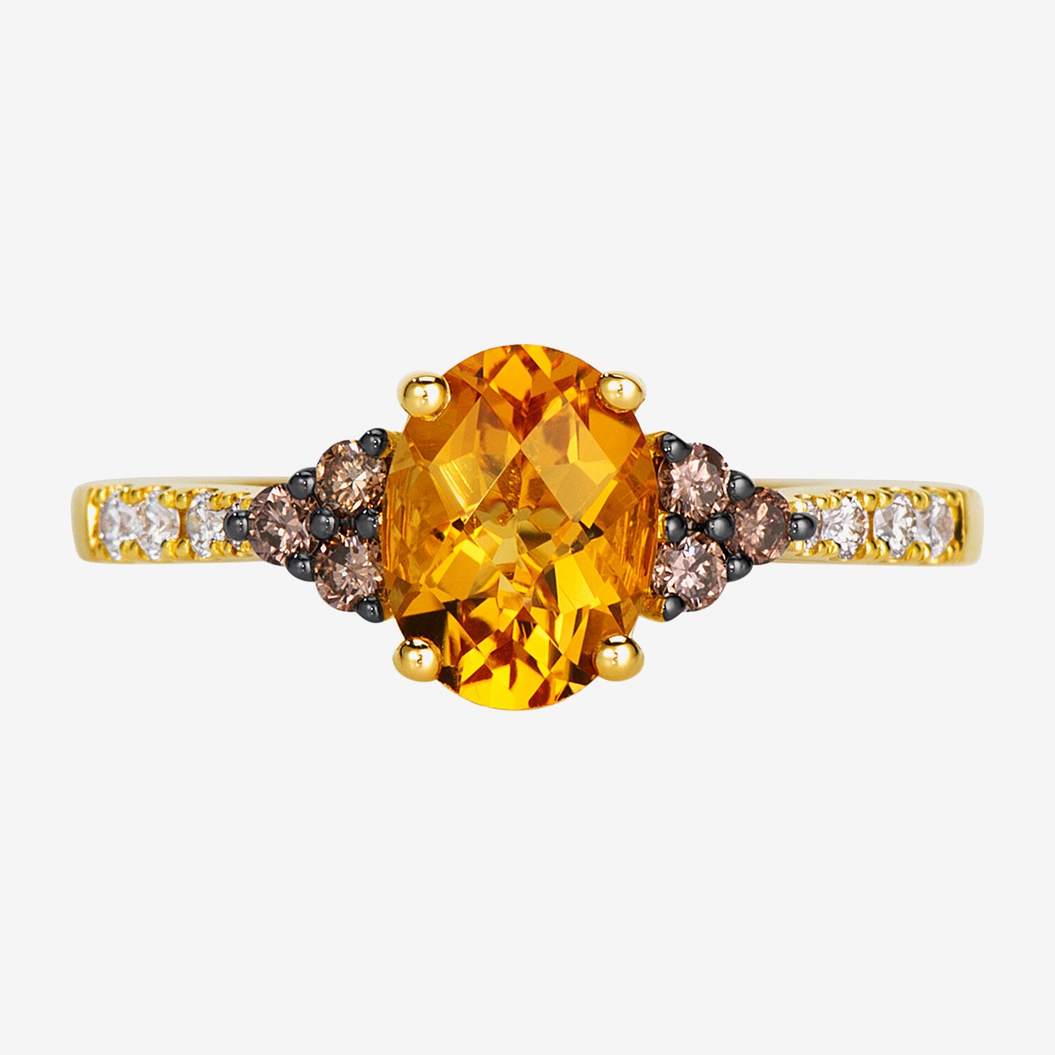 Le Vian Grand Sample Sale Le Vian Grand Sample Sale Limited Quantities! Womens 1/4 CT. T.W. Genuine Orange Citrine 14K Gold Oval Cocktail Ring