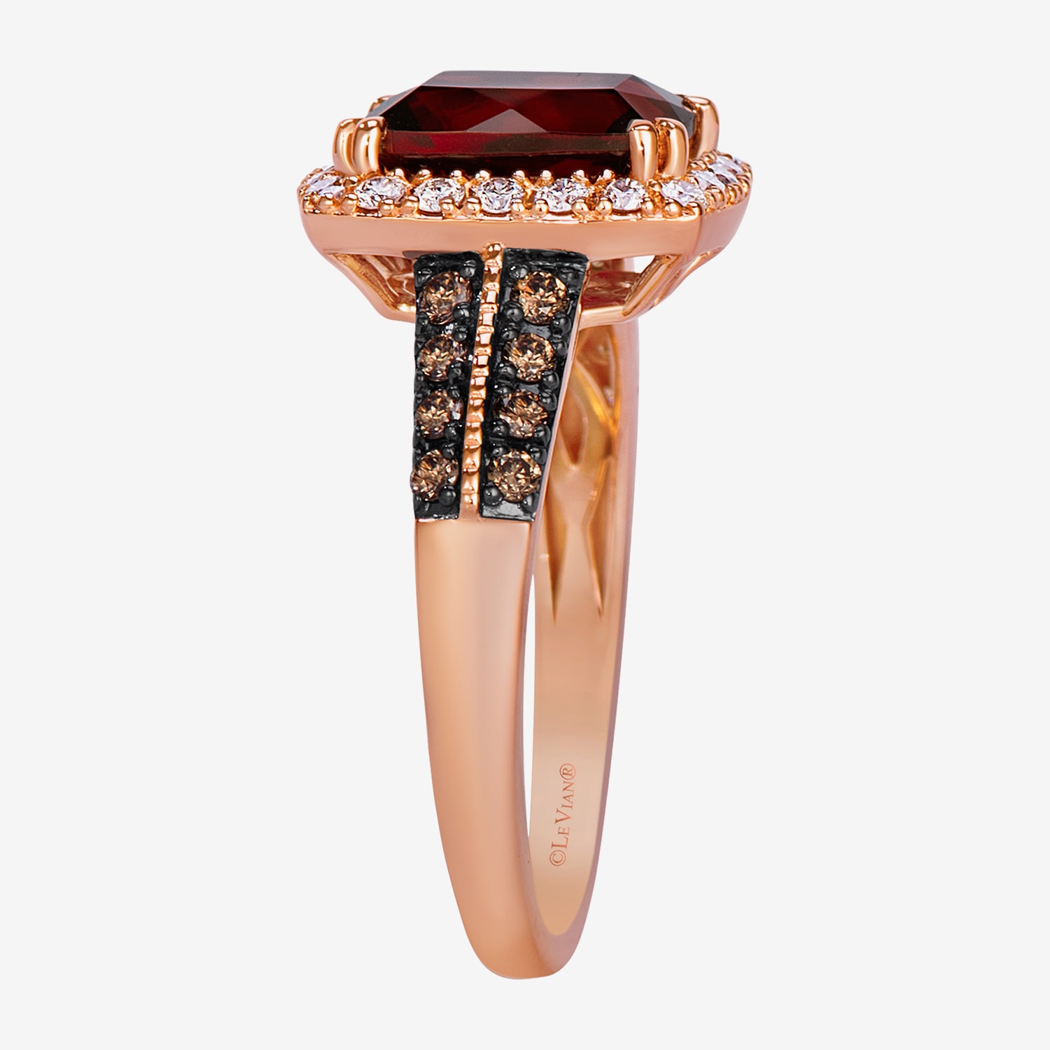 Le Vian Grand Sample Sale Le Vian Grand Sample Sale Limited Quantities! Womens 1/2 CT. T.W. Genuine Red Garnet 14K Rose Gold Cushion Cocktail Ring