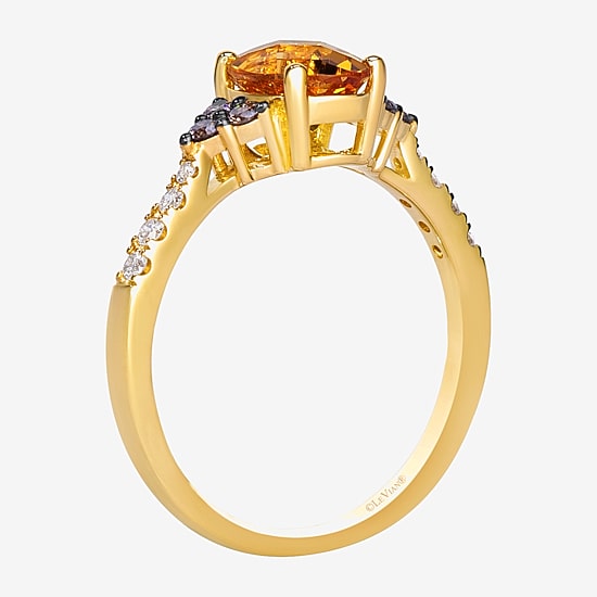 Le Vian Grand Sample Sale Le Vian Grand Sample Sale Limited Quantities! Womens 1/4 CT. T.W. Genuine Orange Citrine 14K Gold Oval Cocktail Ring