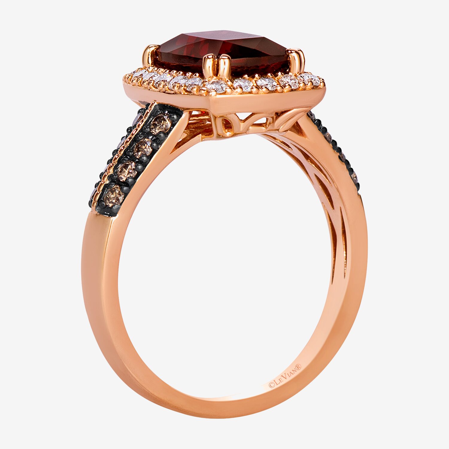 Le Vian Grand Sample Sale Le Vian Grand Sample Sale Limited Quantities! Womens 1/2 CT. T.W. Genuine Red Garnet 14K Rose Gold Cushion Cocktail Ring