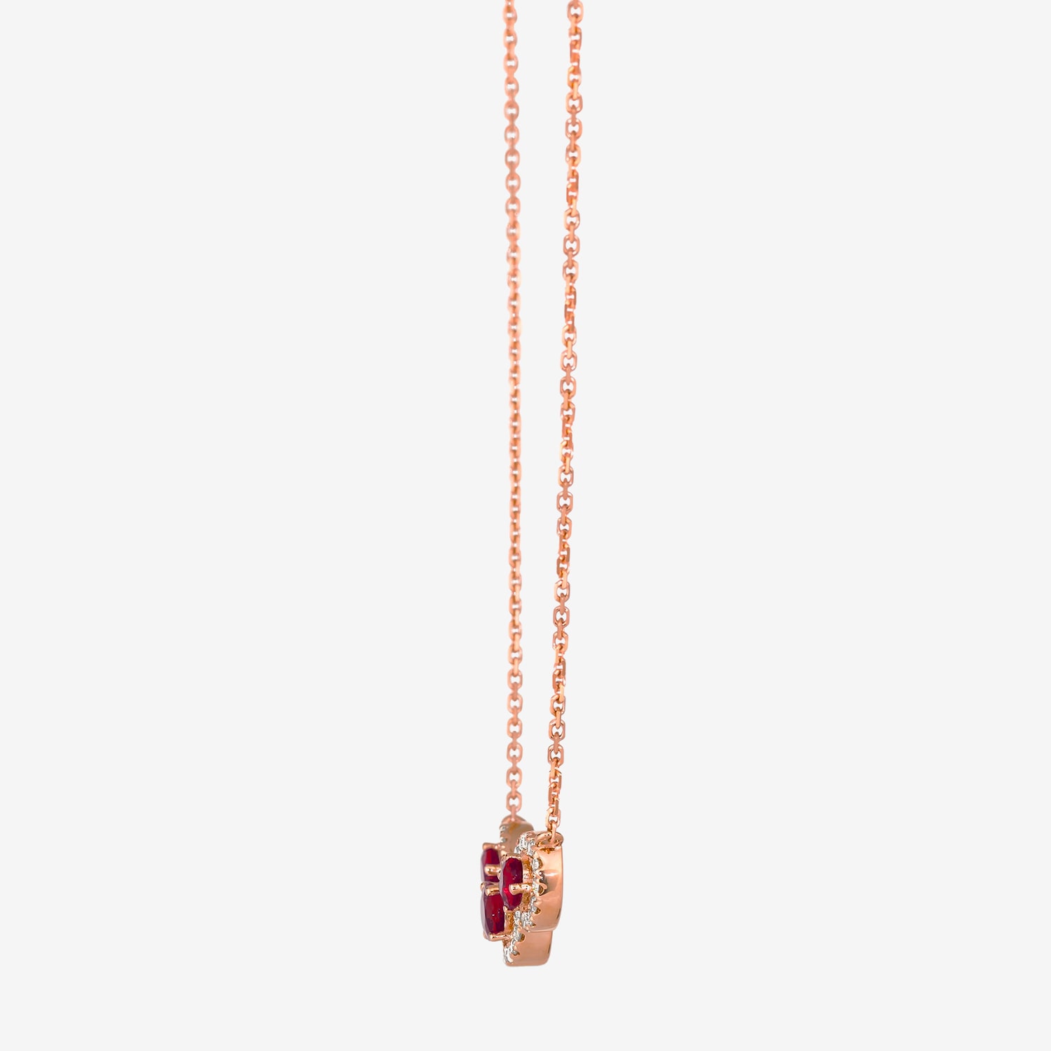 Le Vian Grand Sample Sale Le Vian Grand Sample Sale Limited Quantities! Womens 1/4 CT. T.W. Genuine Red Ruby 14K Rose Gold 18 Inch Pendant Necklace