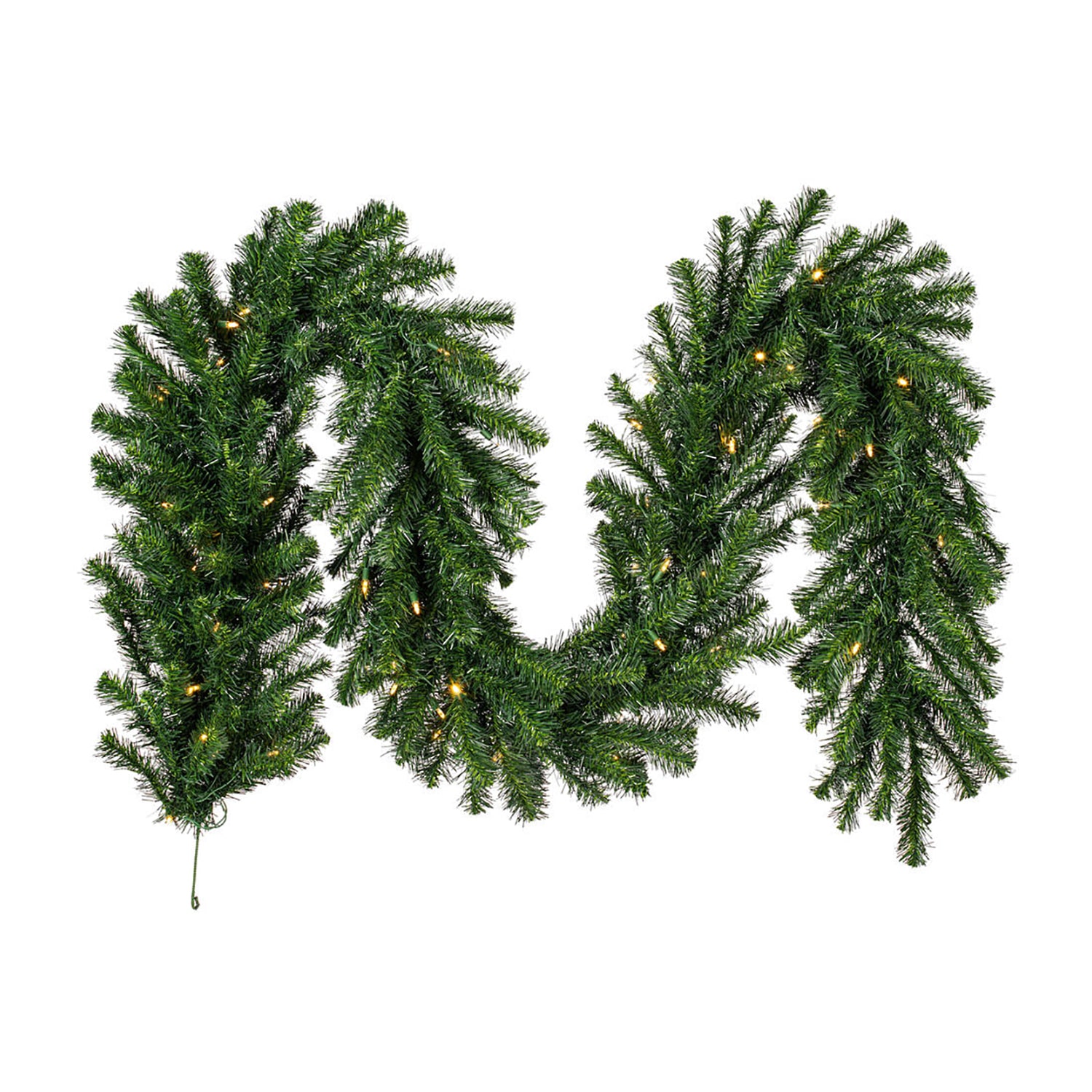 Vickerman 9' Douglas Fir Christmas Garland with Warm White LED Lights