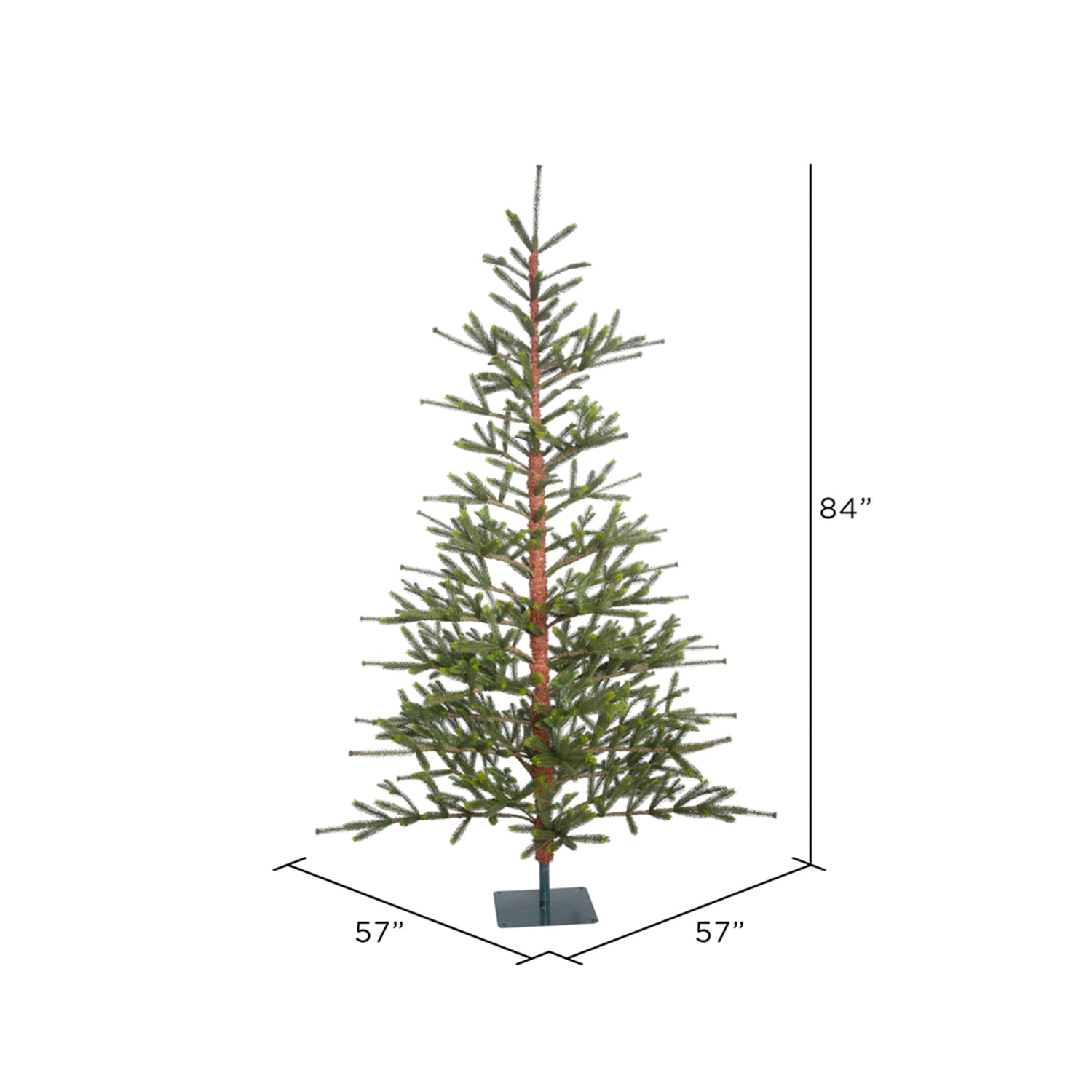 7' Unlit Pine Artificial Christmas Tree