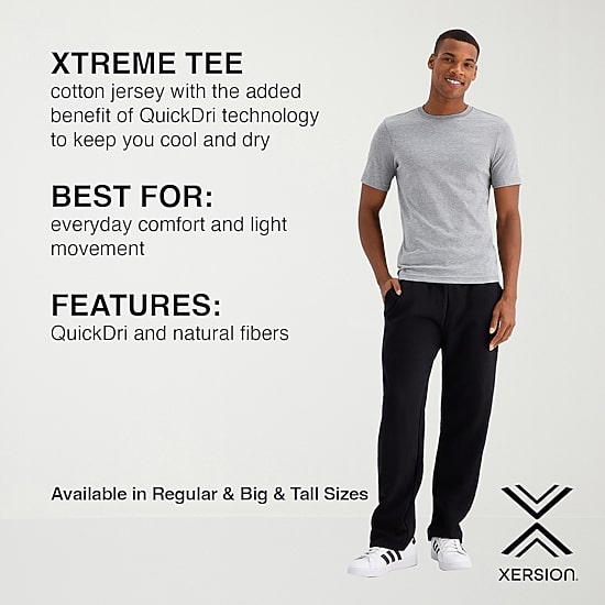 Xersion Xtreme Mens Crew Neck Short Sleeve Active T-Shirt
