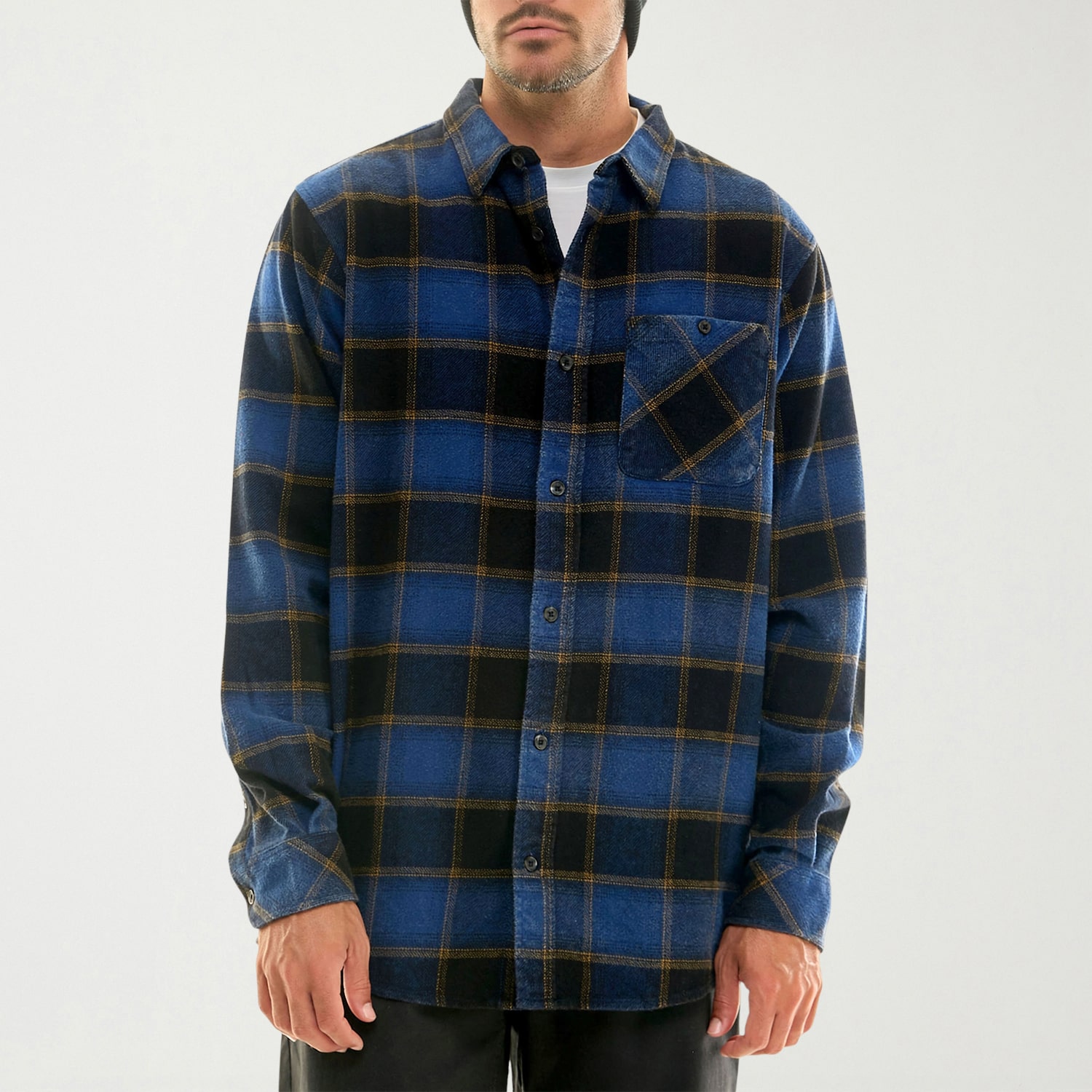 Hallstatt® Mens Long Sleeve Regular Fit Flannel Shirt