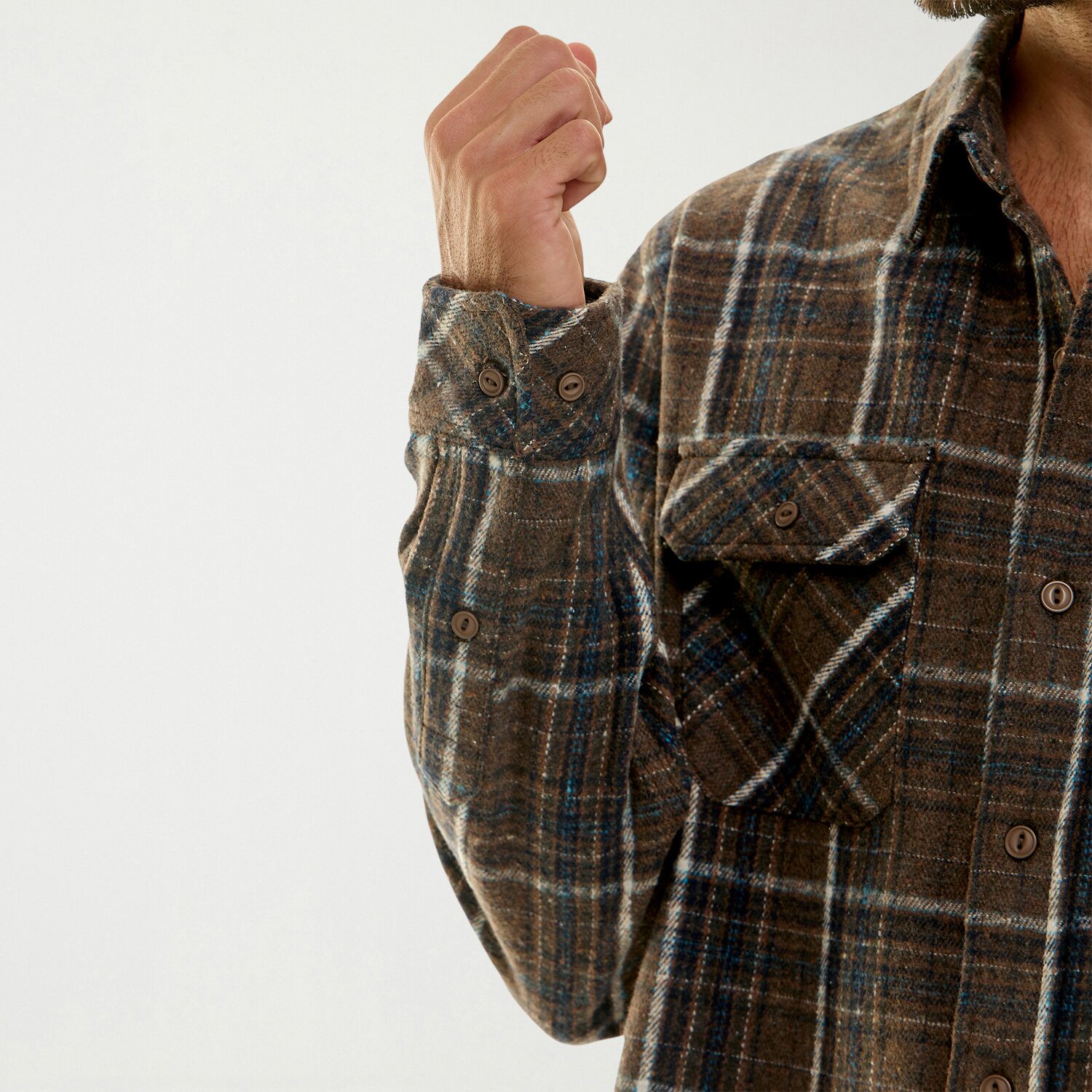 Hallstatt Workwear Mens Long Sleeve Regular Fit Flannel Shirt