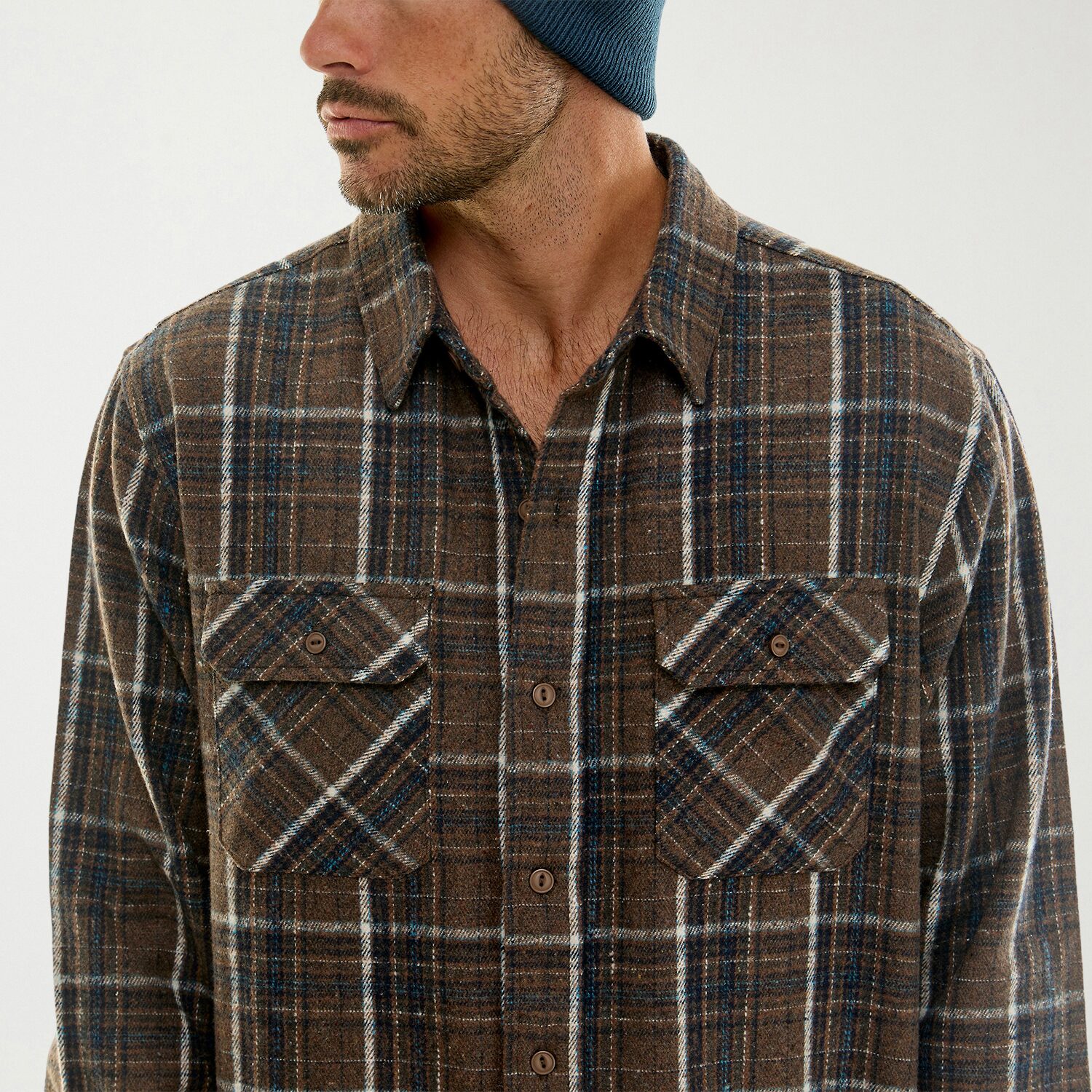 Hallstatt Workwear Mens Long Sleeve Regular Fit Flannel Shirt