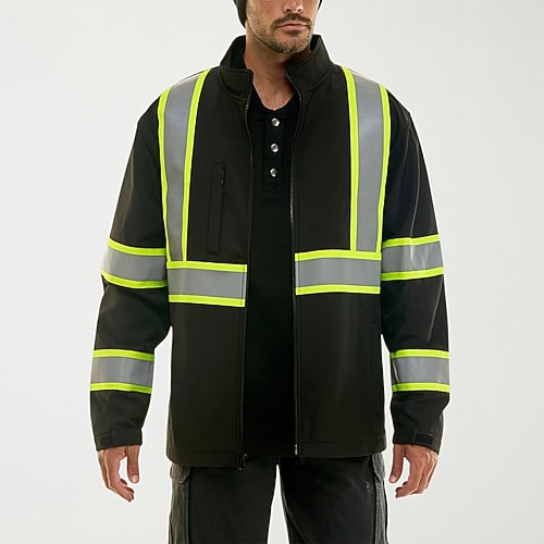 Hallstatt Workwear Mens Midweight Work Jacket In Black