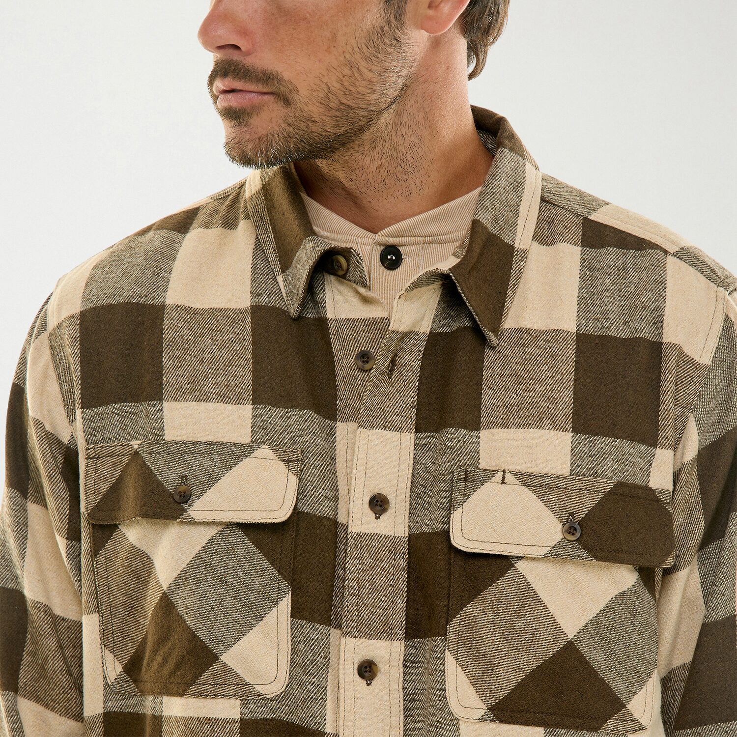 Hallstatt Workwear Mens Long Sleeve Regular Fit Flannel Shirt