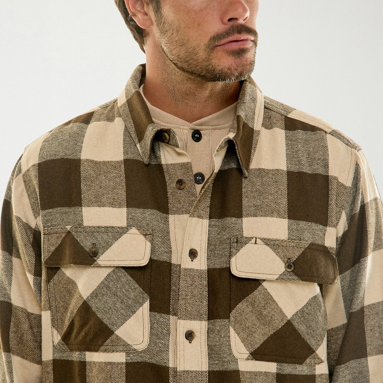 Hallstatt Workwear Mens Long Sleeve Regular Fit Flannel Shirt