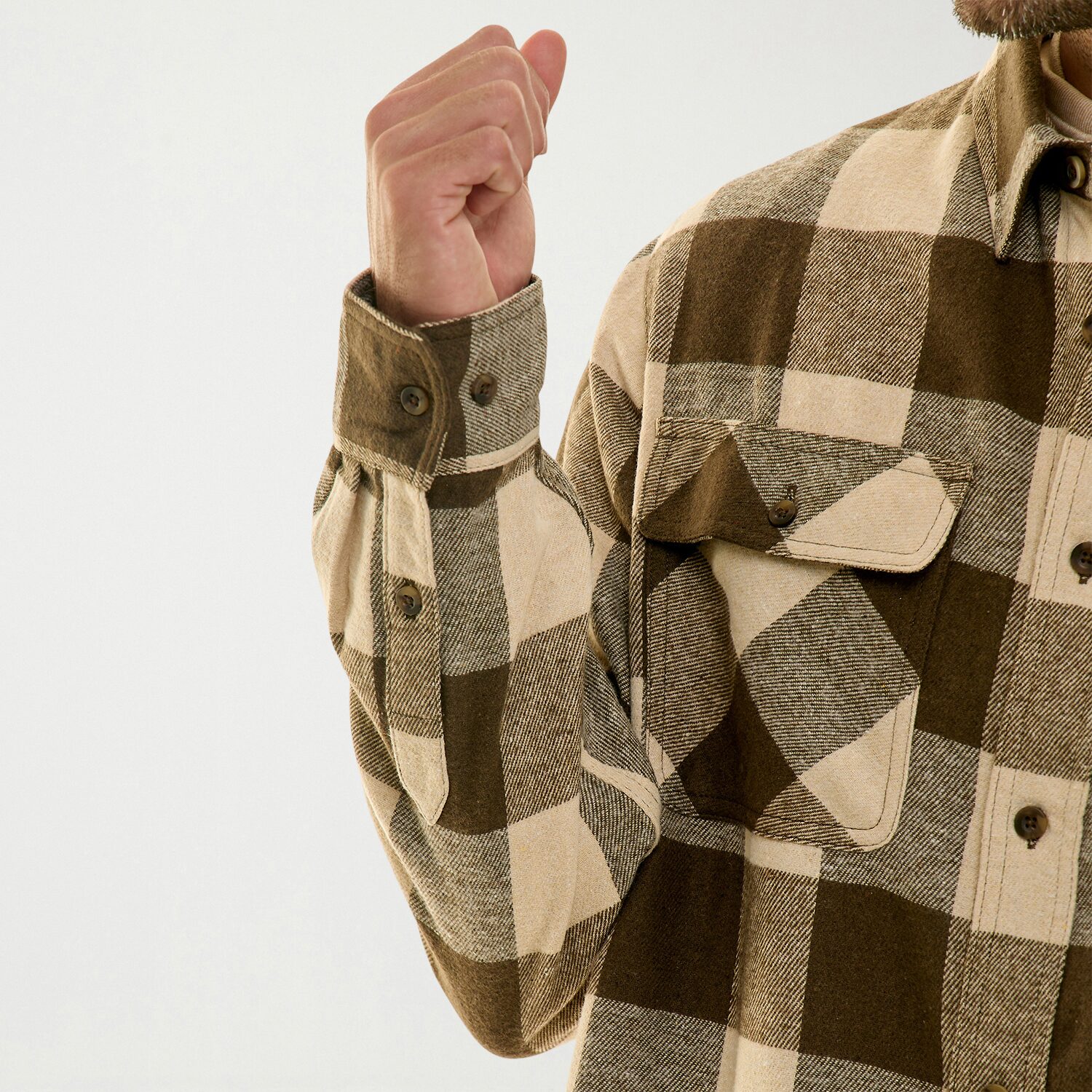 Hallstatt Workwear Mens Long Sleeve Regular Fit Flannel Shirt