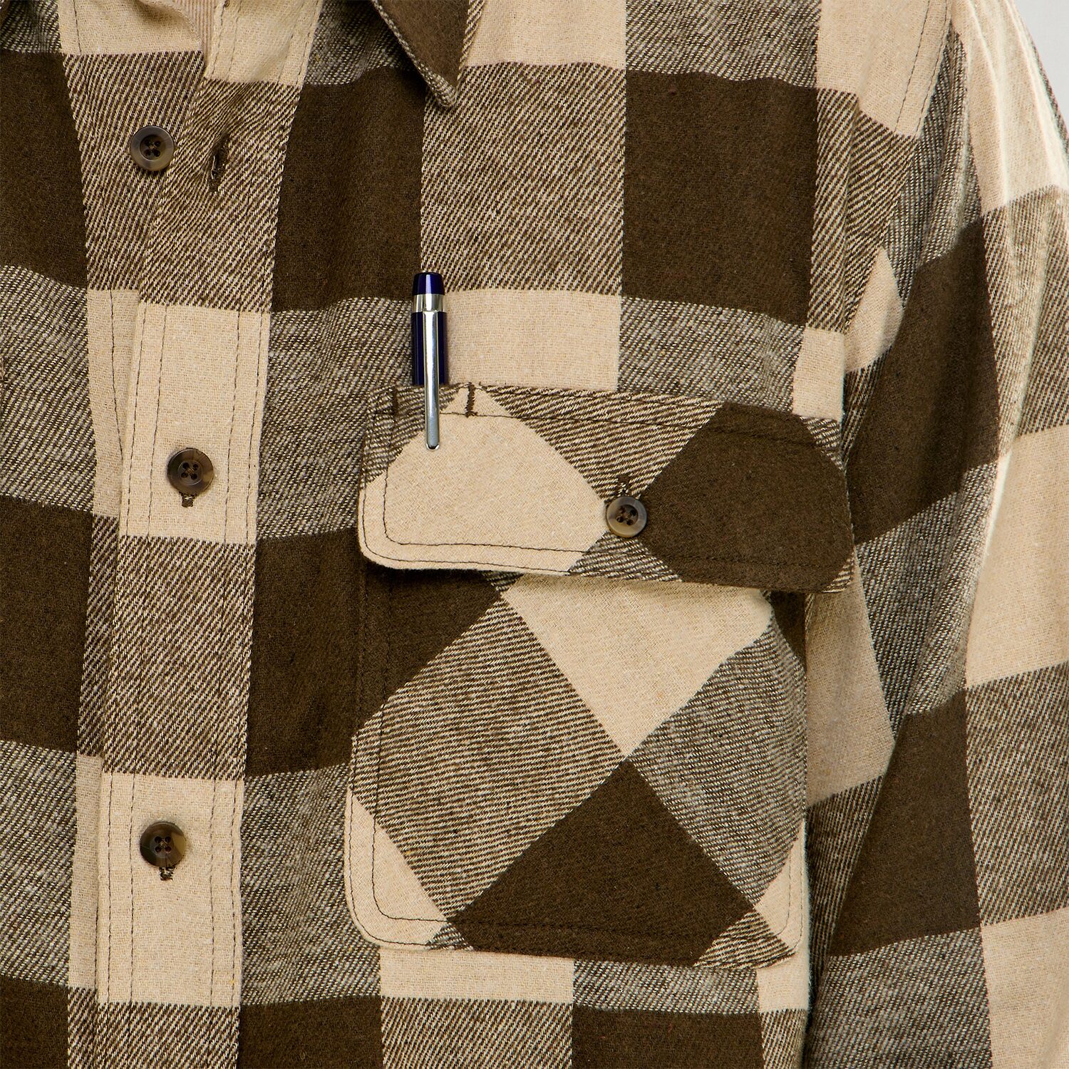 Hallstatt Workwear Mens Long Sleeve Regular Fit Flannel Shirt