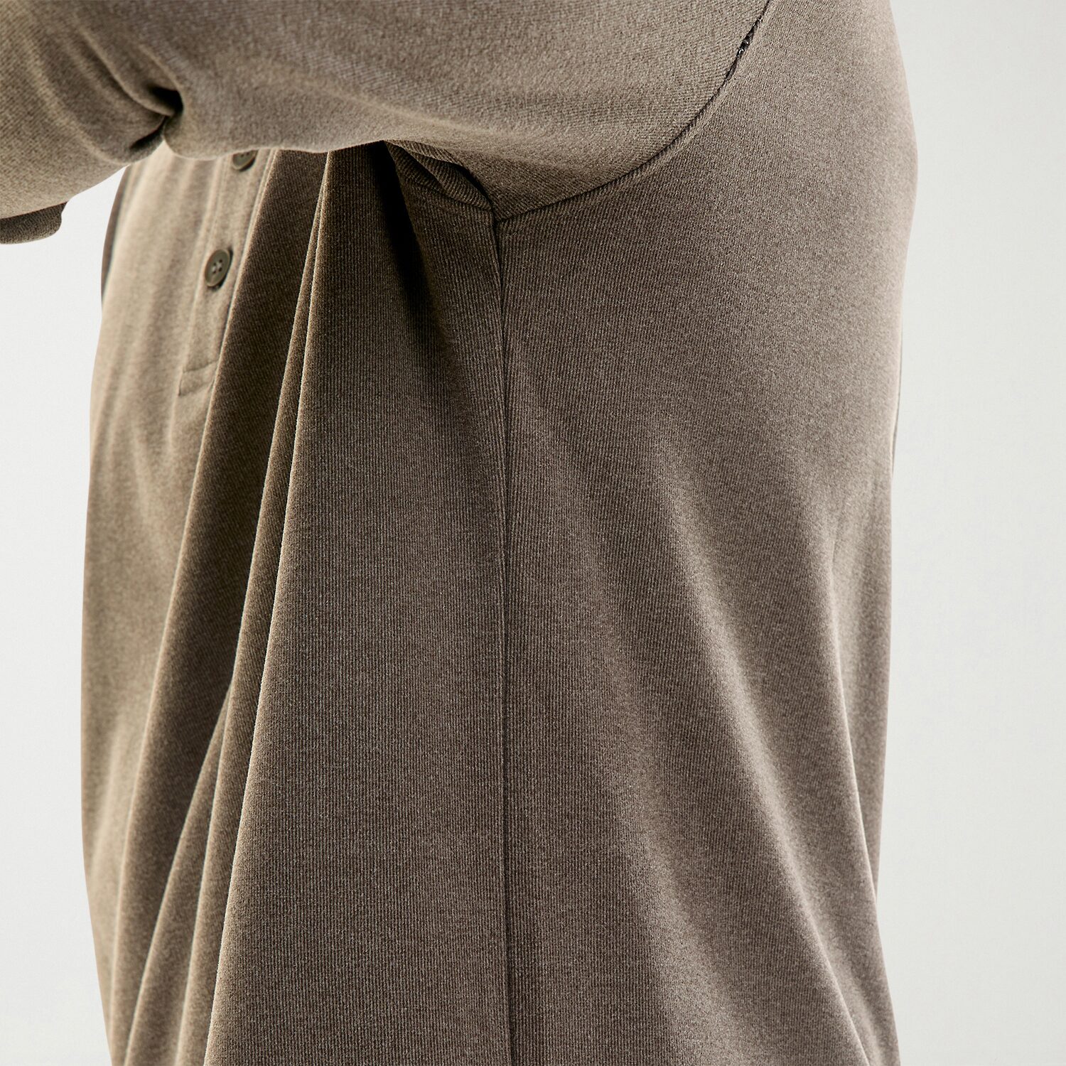 Hallstatt Workwear Mens Long Sleeve Regular Fit Henley Shirt