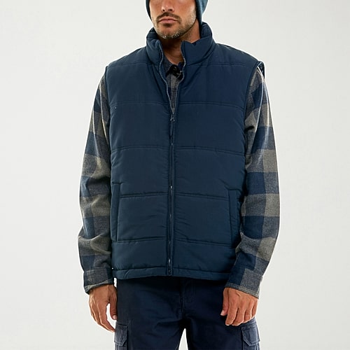 Hallstatt Workwear Mens Midweight Soft Shell Vest In Blue