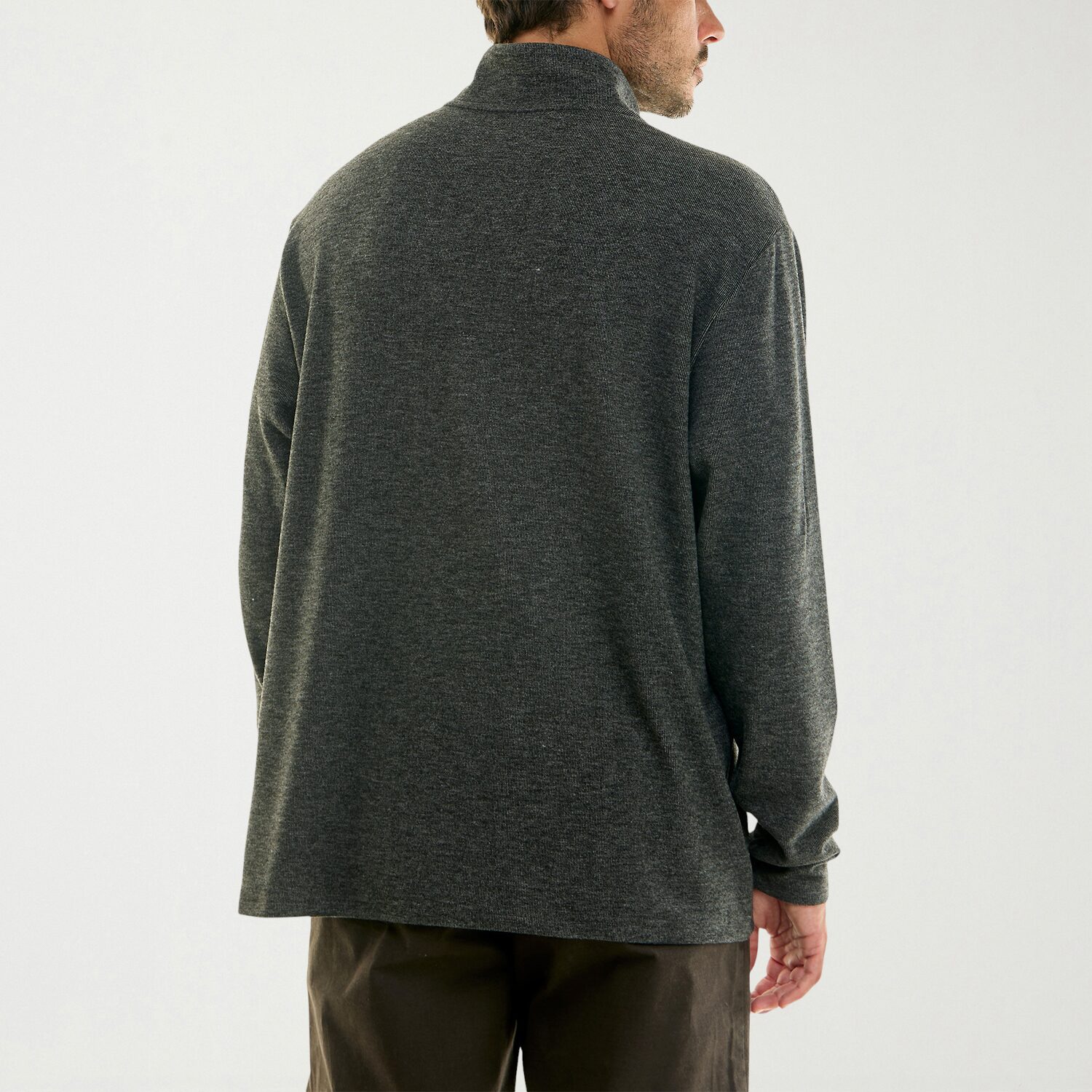 Hallstatt® Mens Mock Neck Long Sleeve Quarter-Zip Pullover