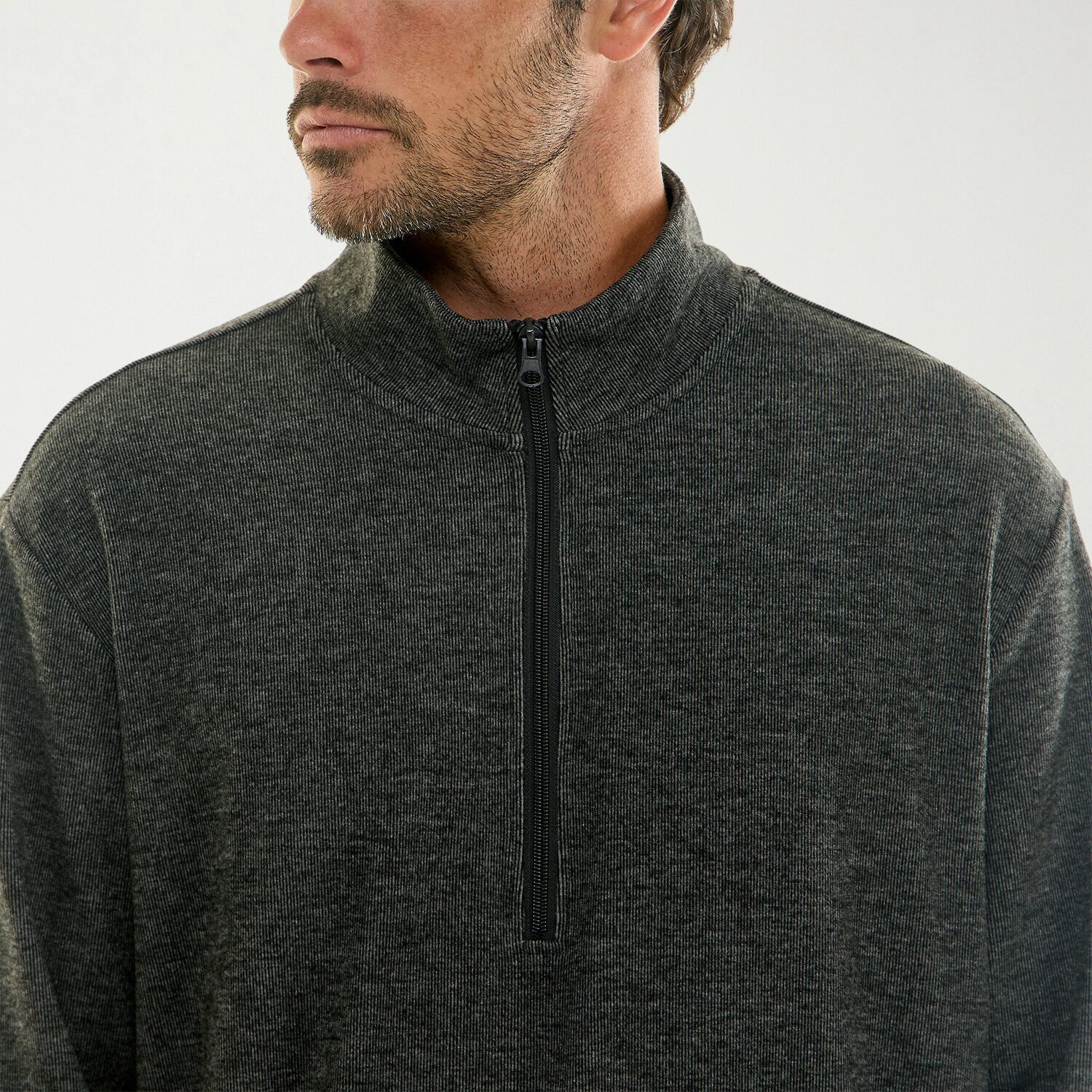 Hallstatt® Mens Mock Neck Long Sleeve Quarter-Zip Pullover