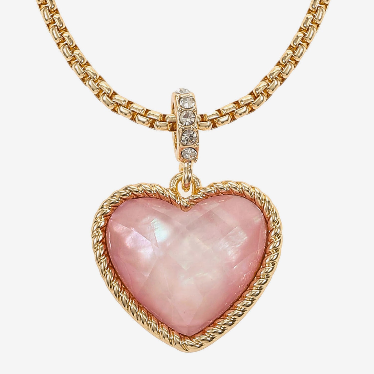Liz Claiborne Womens Heart 2-pc. Necklace Set