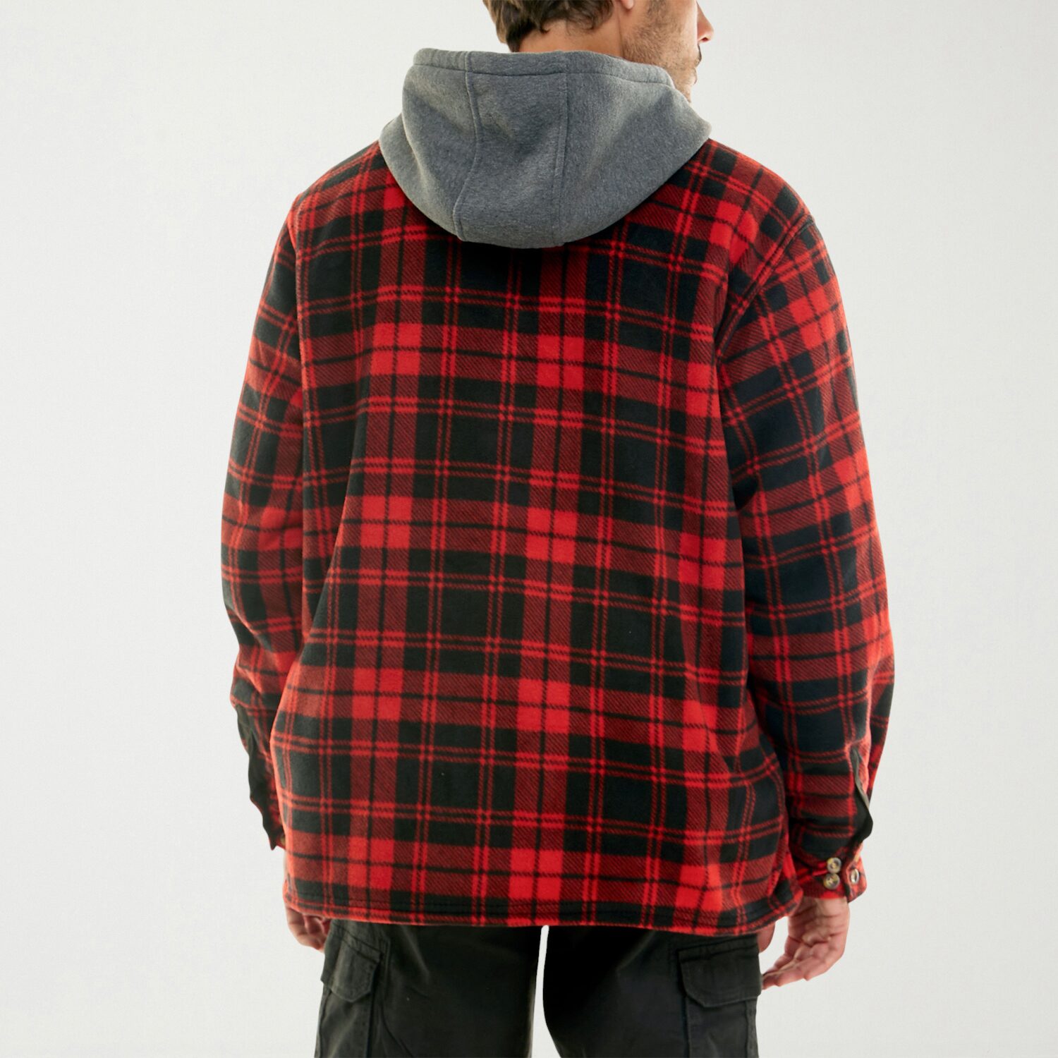 Hallstatt Workwear Mens Hooded Sherpa Lined Midweight Work Jacket